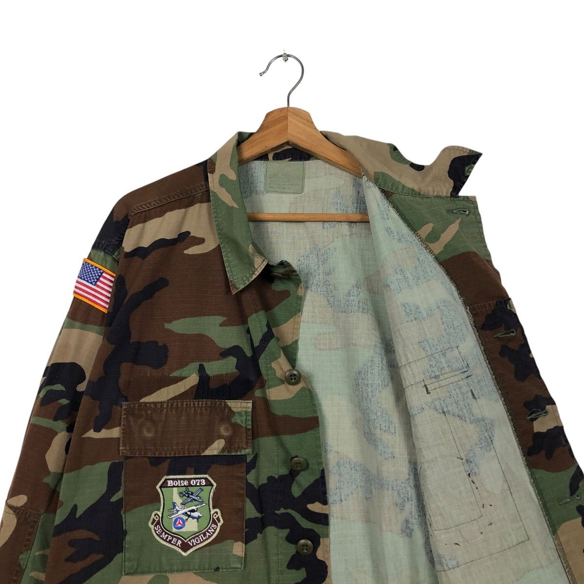 Vintage 🔥VINTAGE MILITARY CHORE JACKET CAMOUFLAGE CIVIL AIR PATROL Size US XL / EU 56 / 4 - 14 Thumbnail