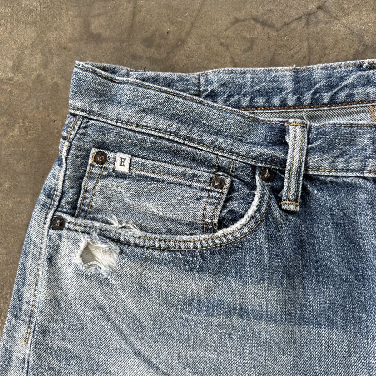 Edwin W36x29.5 Vintage Edwin Mud Washer Denim Jean Pants Size US 36 / EU 52 - 7 Thumbnail