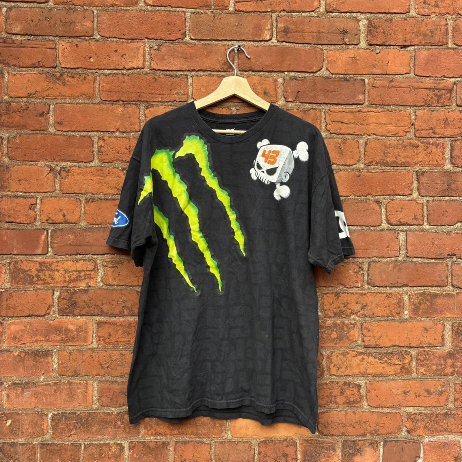 Designer monster energy drink dc shoes Ken block racing t shirt XL Size US XL / EU 56 / 4 - 1 Thumbnail