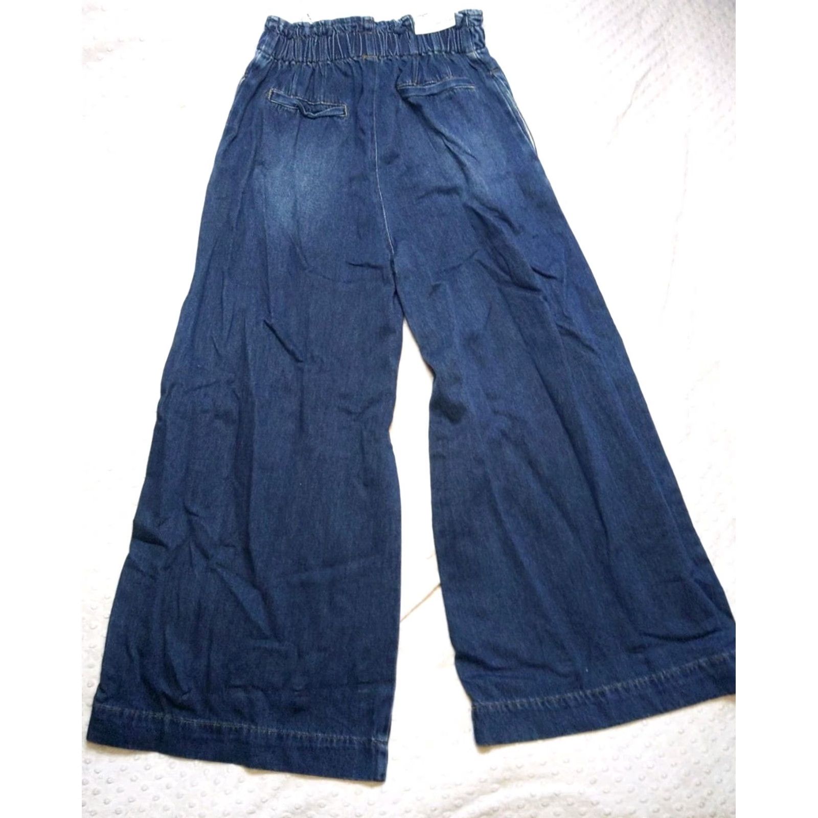 Denime UMGEE Blue Jean XL Wide Leg Stretch Waist Denim Size 5 15" Wide Leg NWT Jeans Womens Urban Boho 90s Streetwear Bathroom: no Size 27" / US 4 / IT 40 - 7 Thumbnail