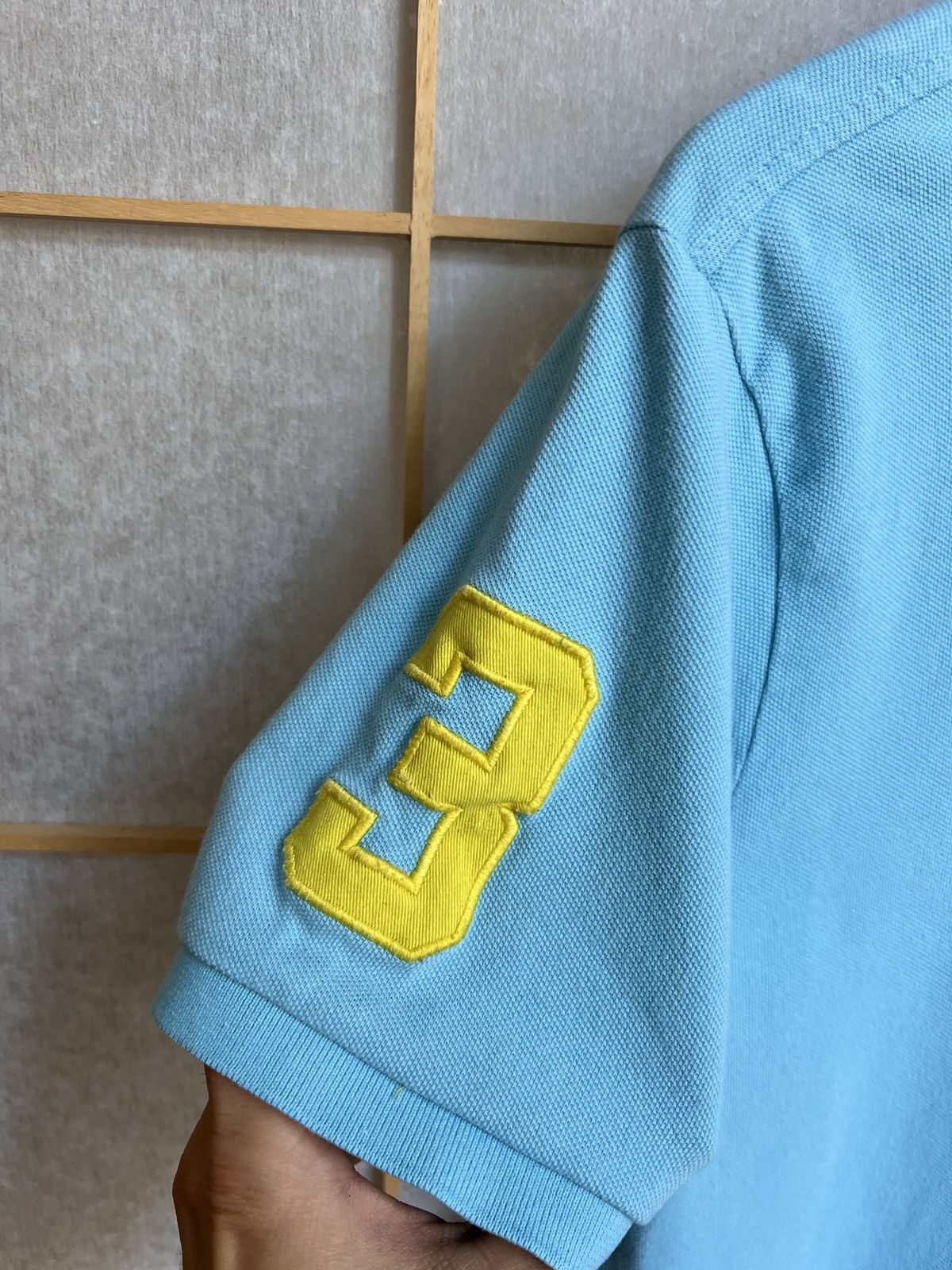 Luxury × Polo Ralph Lauren × Vintage PRL Number 3 big logo azure light ...