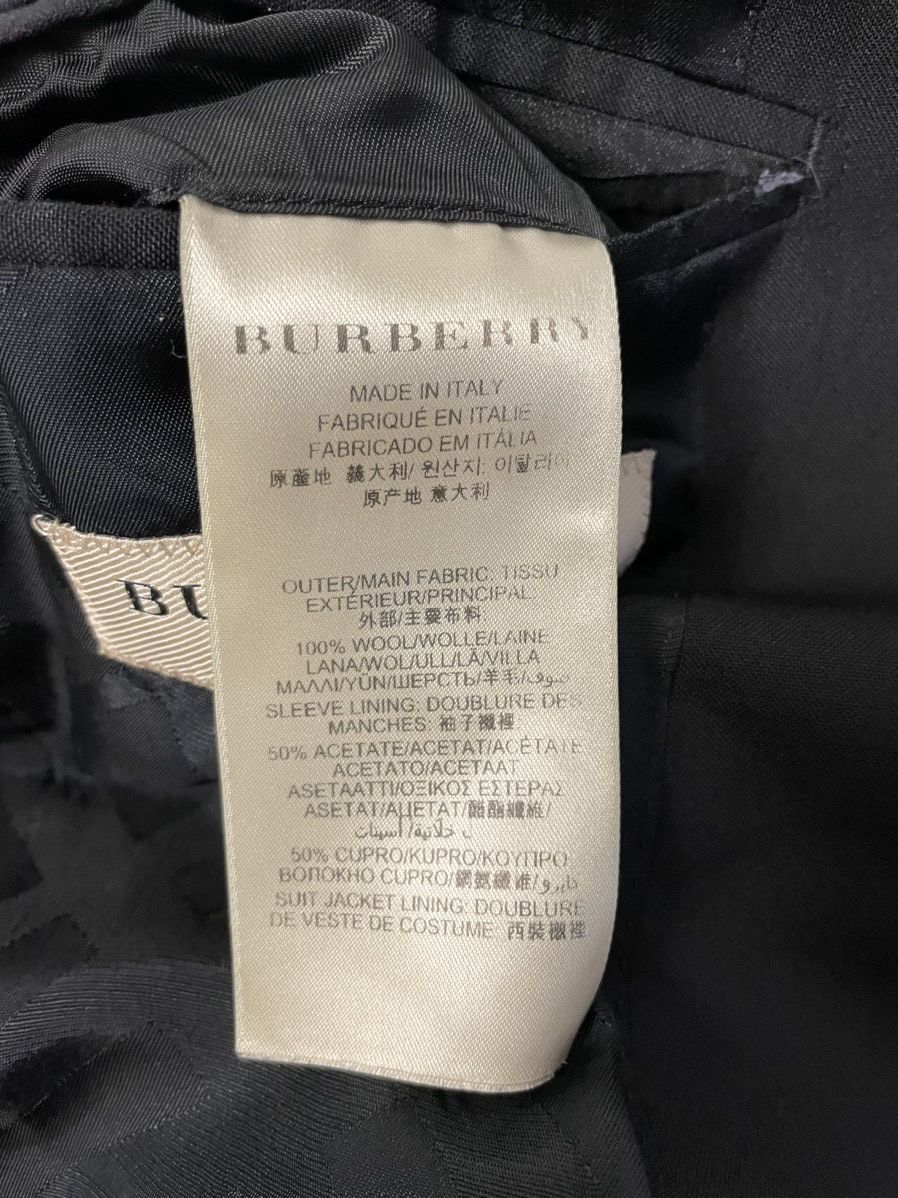 Burberry Slim Tailored Wool Suit Jacket Size 38R - 9 Thumbnail