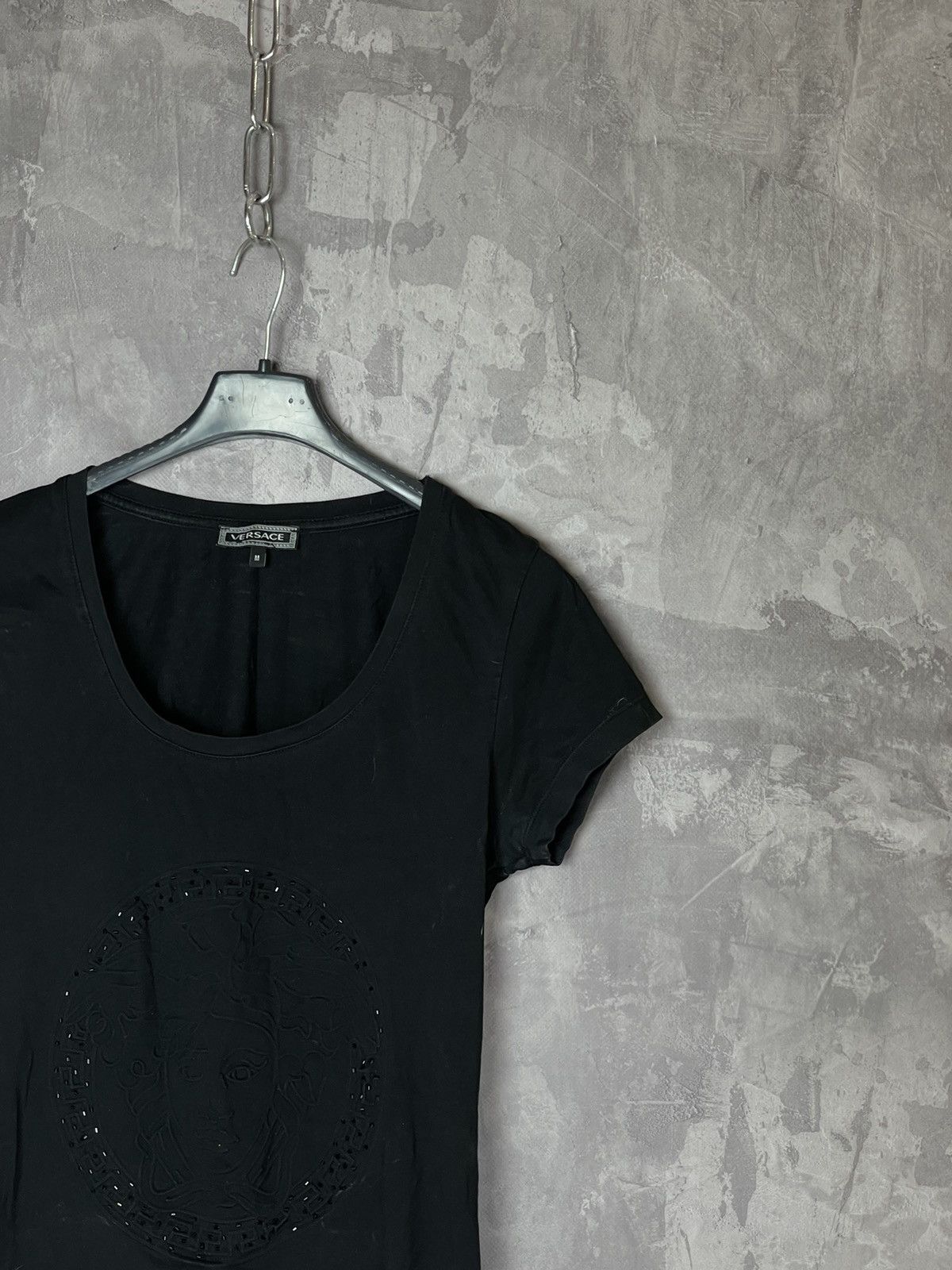Versace × Vintage VINTAGE VERSACE Y2K BLACK TANK TOP Size M / US 6-8 / IT 42-44 - 4 Thumbnail