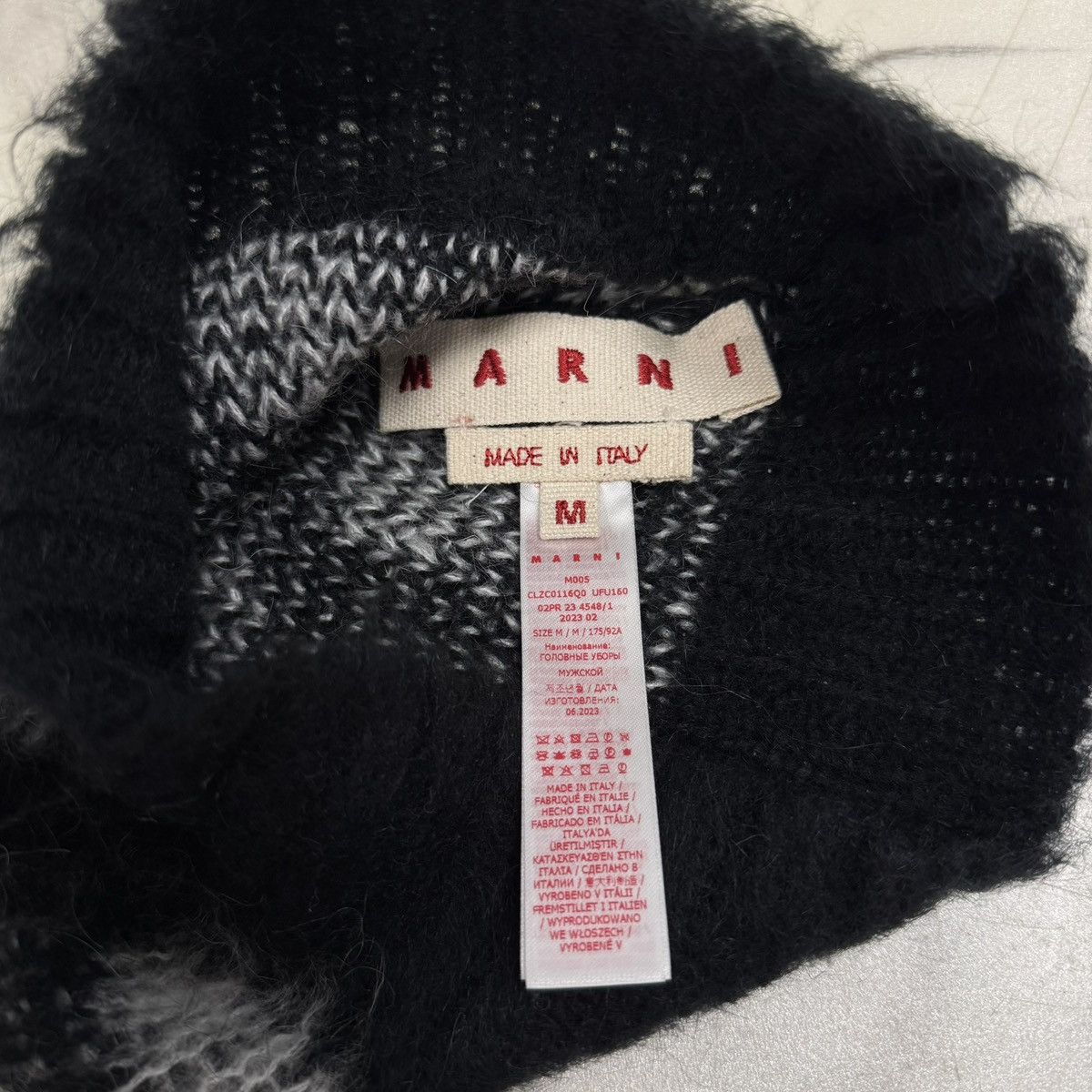 Marni Marni Polka Dot Beanie Black/White Size ONE SIZE - 4 Thumbnail