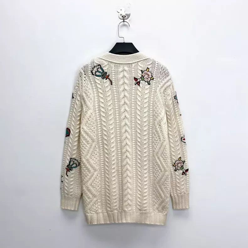 Valentino Valentino Off-white floral butterfly cartoon embroidered l Size XS / US 0-2 / IT 36-38 - 2 Thumbnail