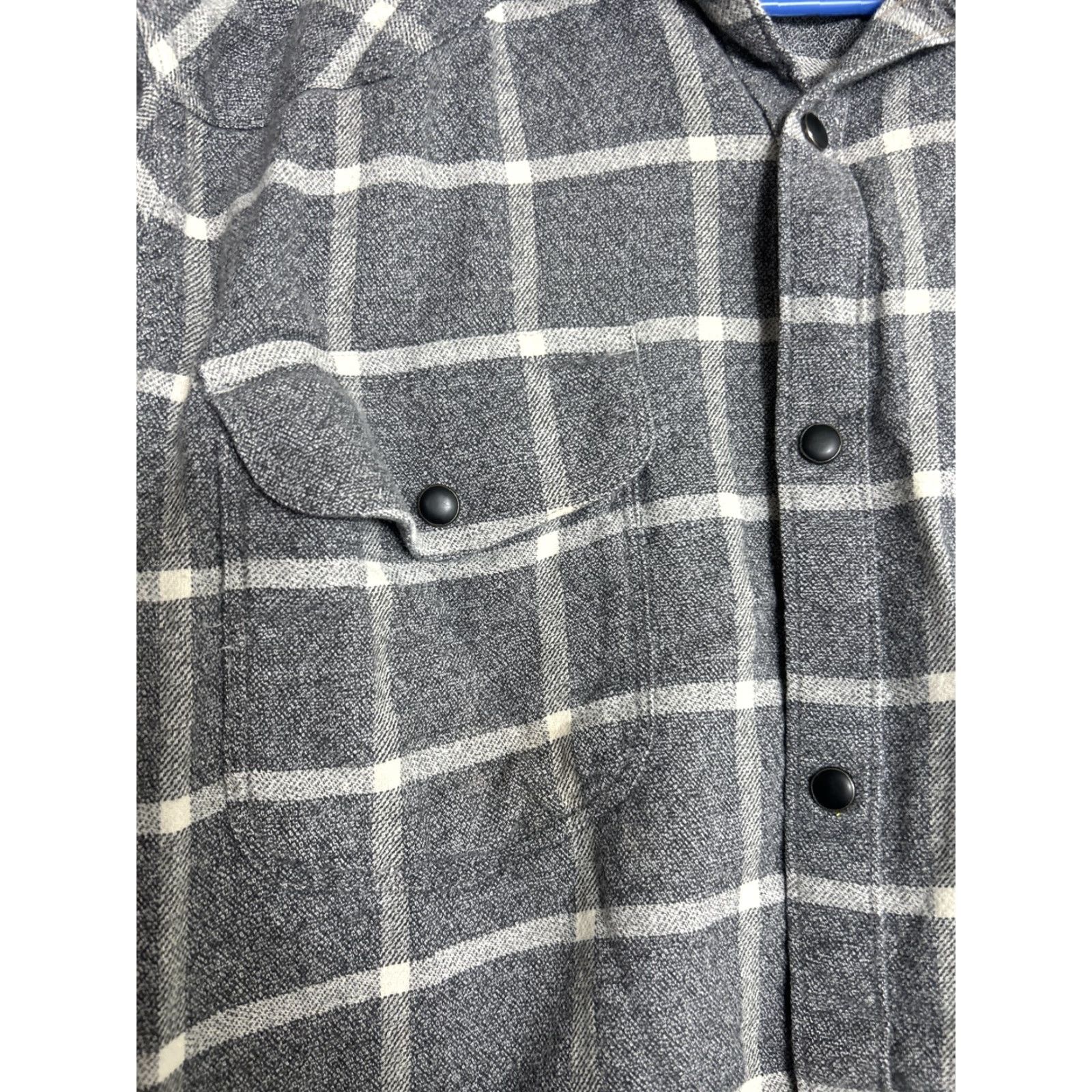 Lucky Brand Lucky Brand Men's Medium Gray Plaid Saturday Stretch Button-Up Shirt Size US M / EU 48-50 / 2 - 7 Thumbnail