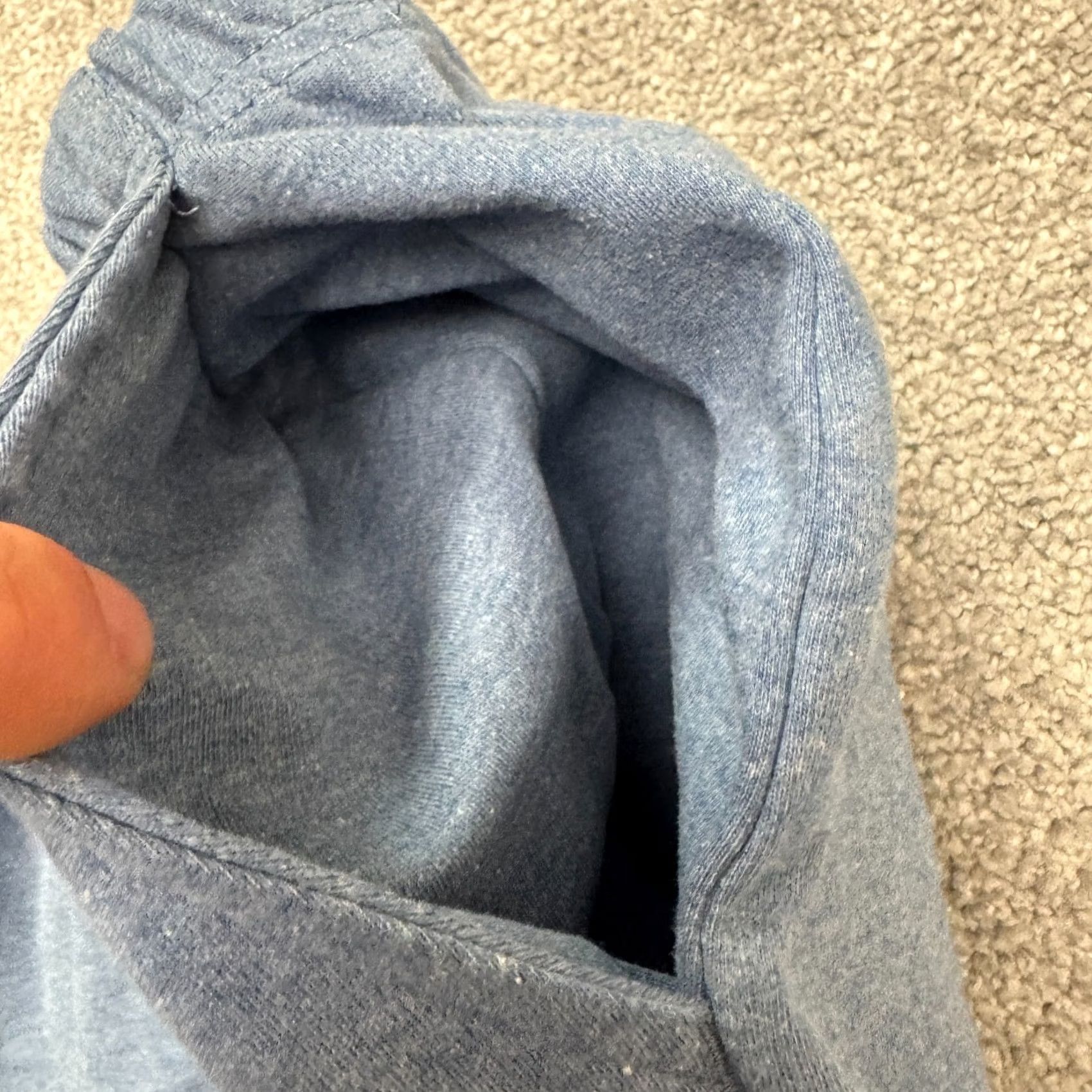 Blair Blair Sweatpants Womens Large Petite Heathered Blue Casual Lounge Straight Leg Pants Size 36" / US 14 / IT 50 - 5 Thumbnail