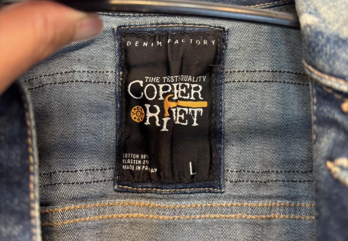 Cooper Copper Rivert Icon Denim Men'sPatches Plaid Blue Jacket Xl Size US L / EU 52-54 / 3 - 3 Thumbnail