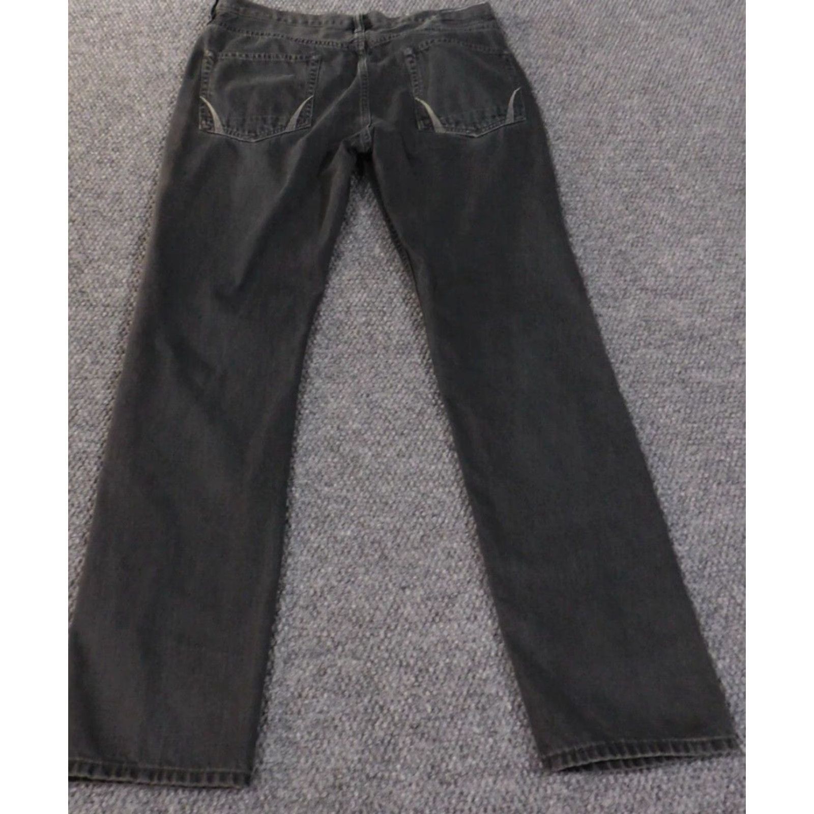 Allsaints AllSaints Jeans Men 32x30 Gray Denim Straight Button Fly 30 In Inseam Classic Cowboy Pockets Regular Style Modern Fit Mens Size US 32 / EU 48 - 5 Thumbnail