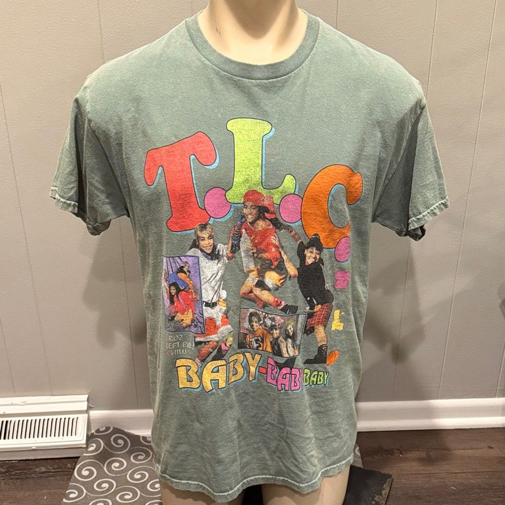 Other Z TLC Short Sleeve Tee - Green with Colorful Graphic 90s Hi Size US L / EU 52-54 / 3 - 1 Thumbnail