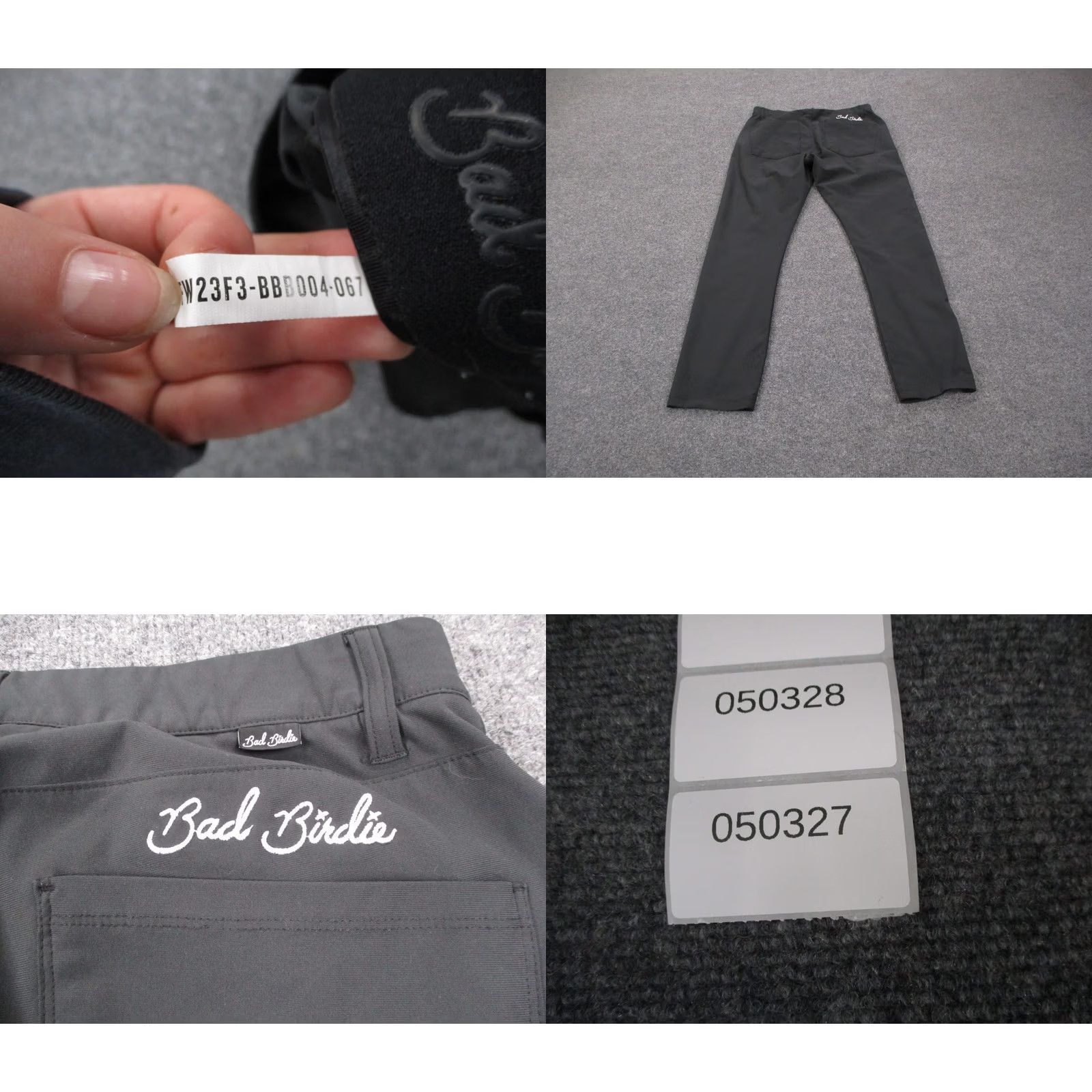 Vintage Bad Birdie Pants Mens 32 X 31 Gray Chino Performance Golf Outdoor Stretch Casual Pants Mens Gray Chino Outdoor Stretch Everyday Casual Pants Size US 32 / EU 48 - 8 Thumbnail