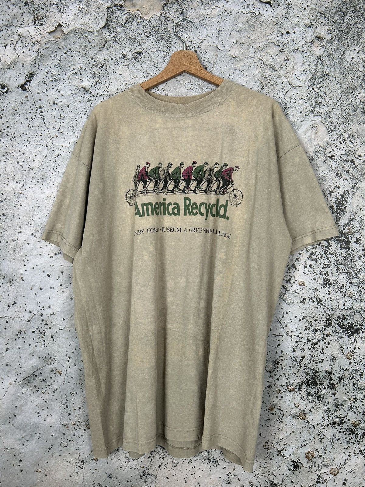 Vintage Vintage America Recycled Graphic Tee 90s Cycling Rare Hype Size US XL / EU 56 / 4 - 1 Thumbnail