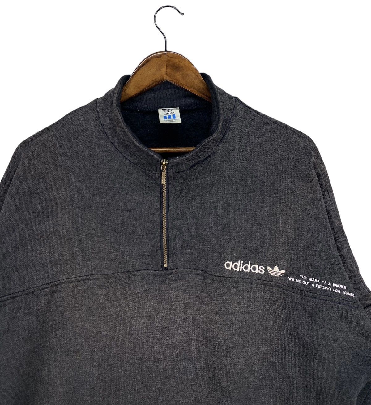 Adidas Vintage Adidas Sweatshirt Sunfaded Size US L / EU 52-54 / 3 - 2 Thumbnail