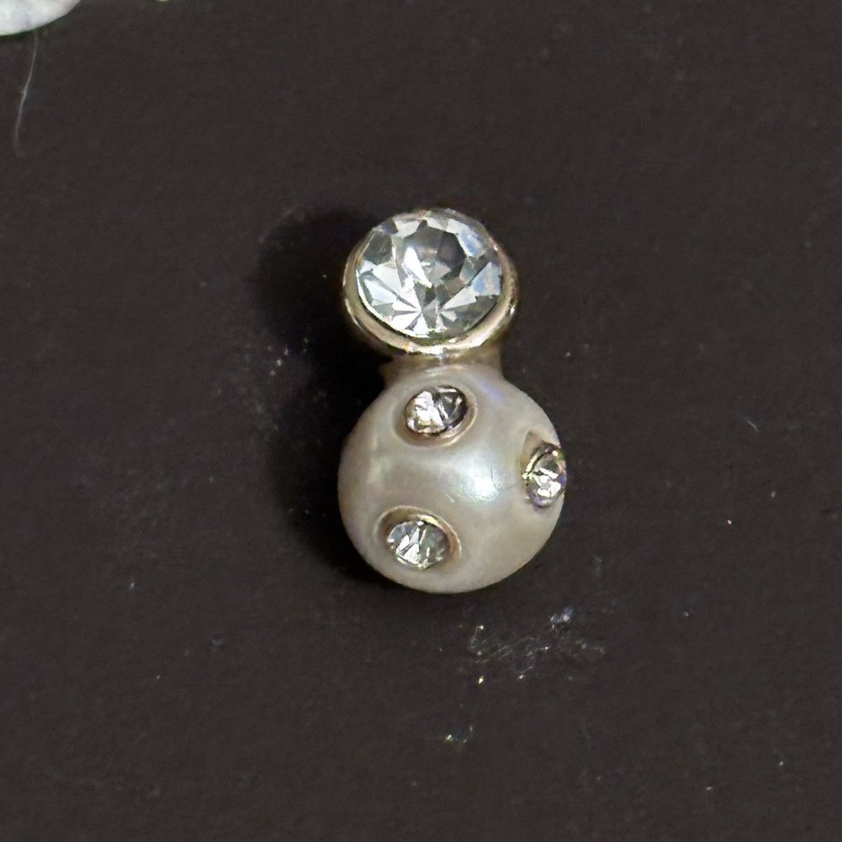 Anne Klein Anne Klein rhinestone pearl drop post earrings Size ONE SIZE - 2 Thumbnail