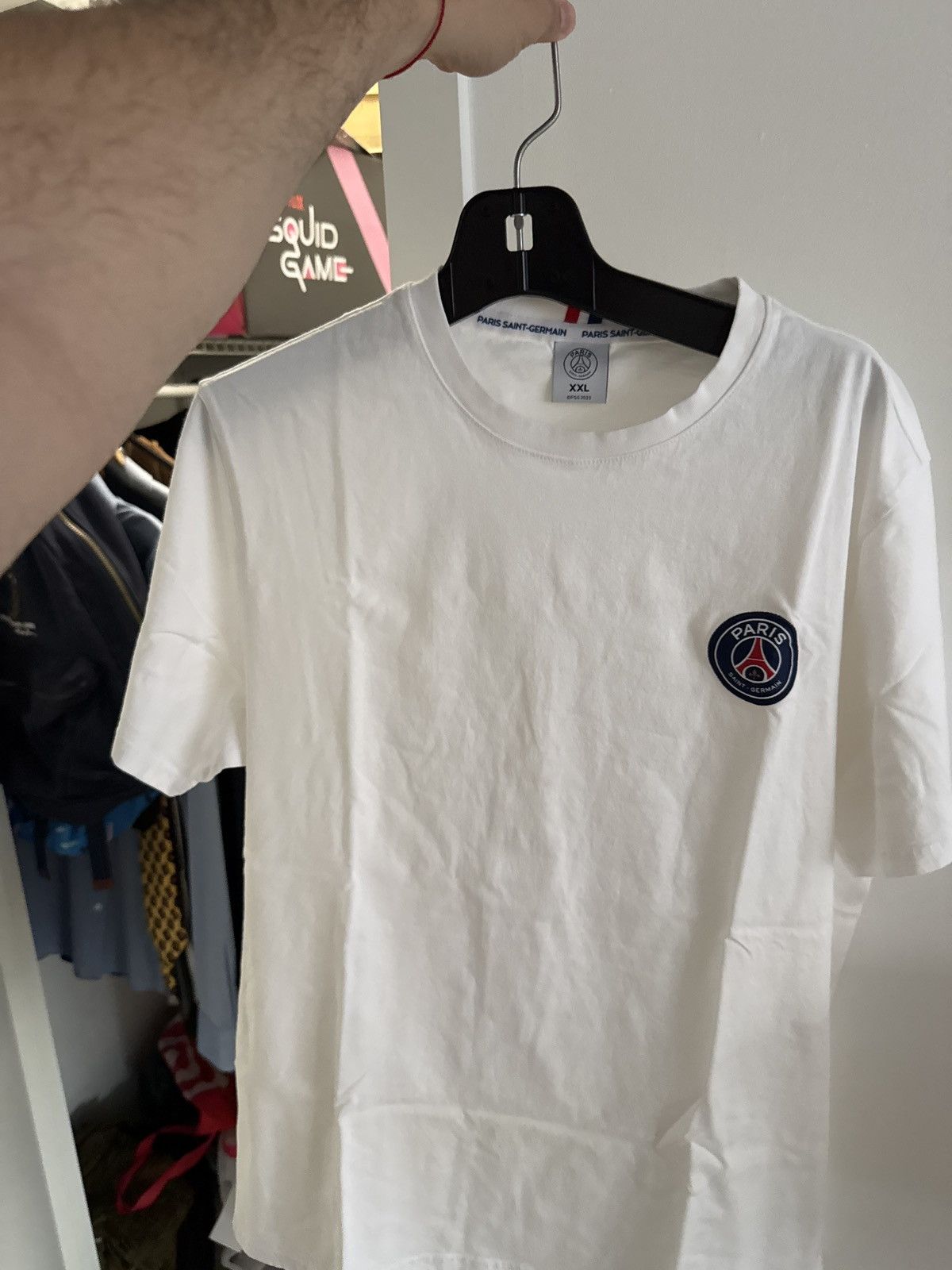Other Official Paris Saint Germain White Logo t shirt Size US XXL / EU 58 / 5 - 1 Thumbnail