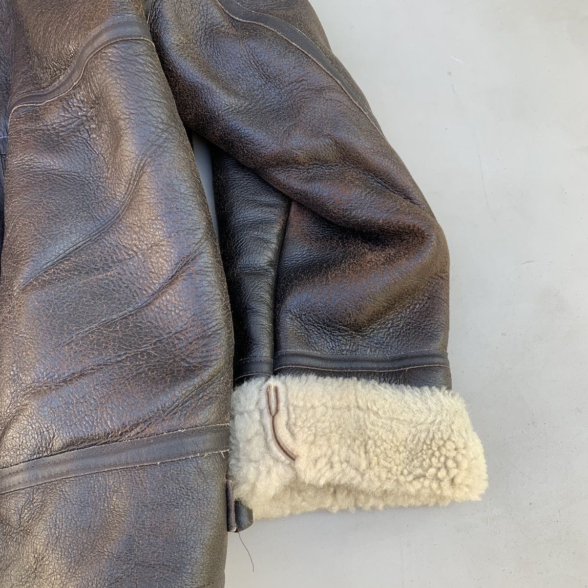 Leather sheepskin jacket leather vintage rare women’s 16 Size XL / US 12-14 / IT 48-50 - 11 Thumbnail