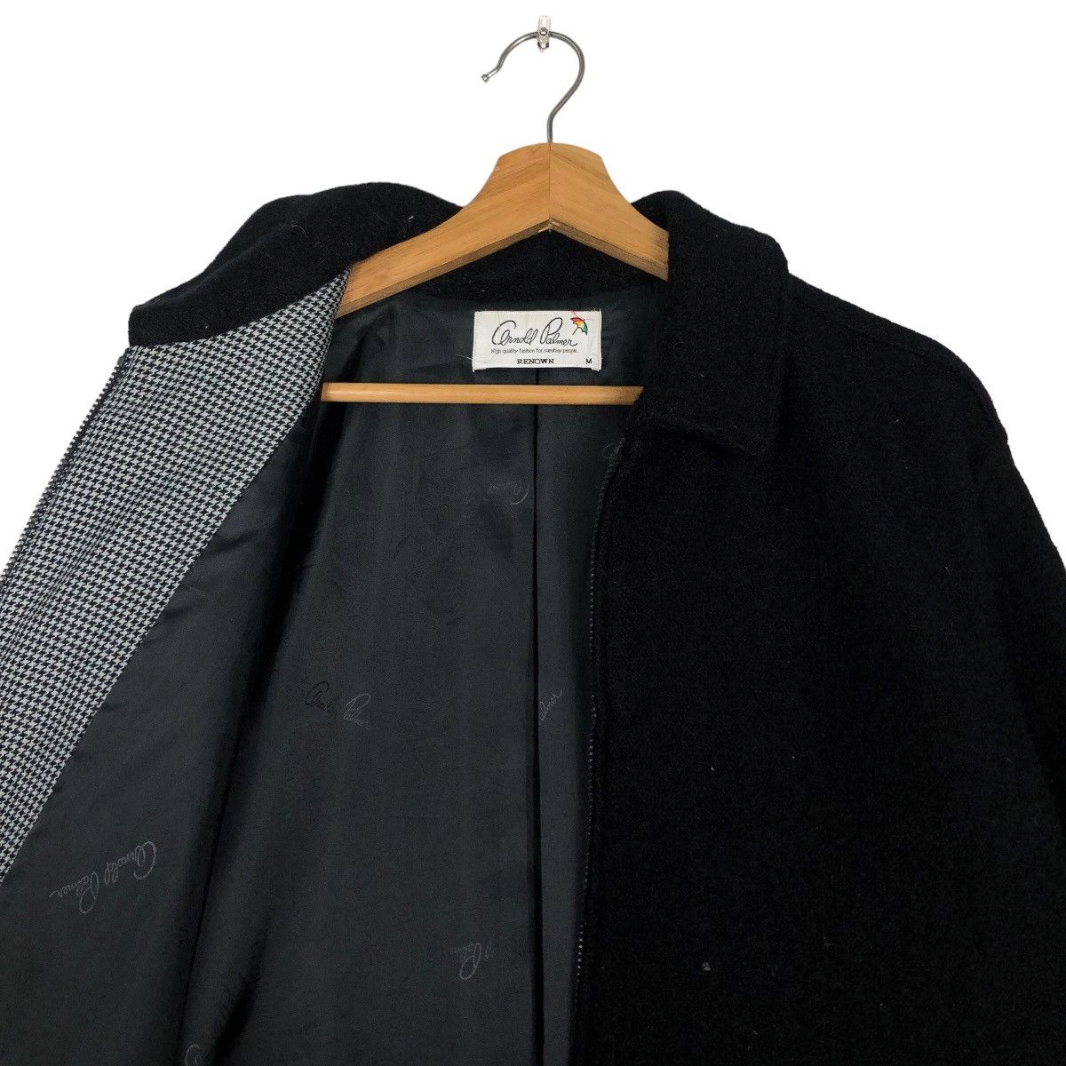 Japanese Brand 🔥90’s Vintage Wool Herringbone Bomber Jacket Arnold Palmer Size US M / EU 48-50 / 2 - 10 Thumbnail