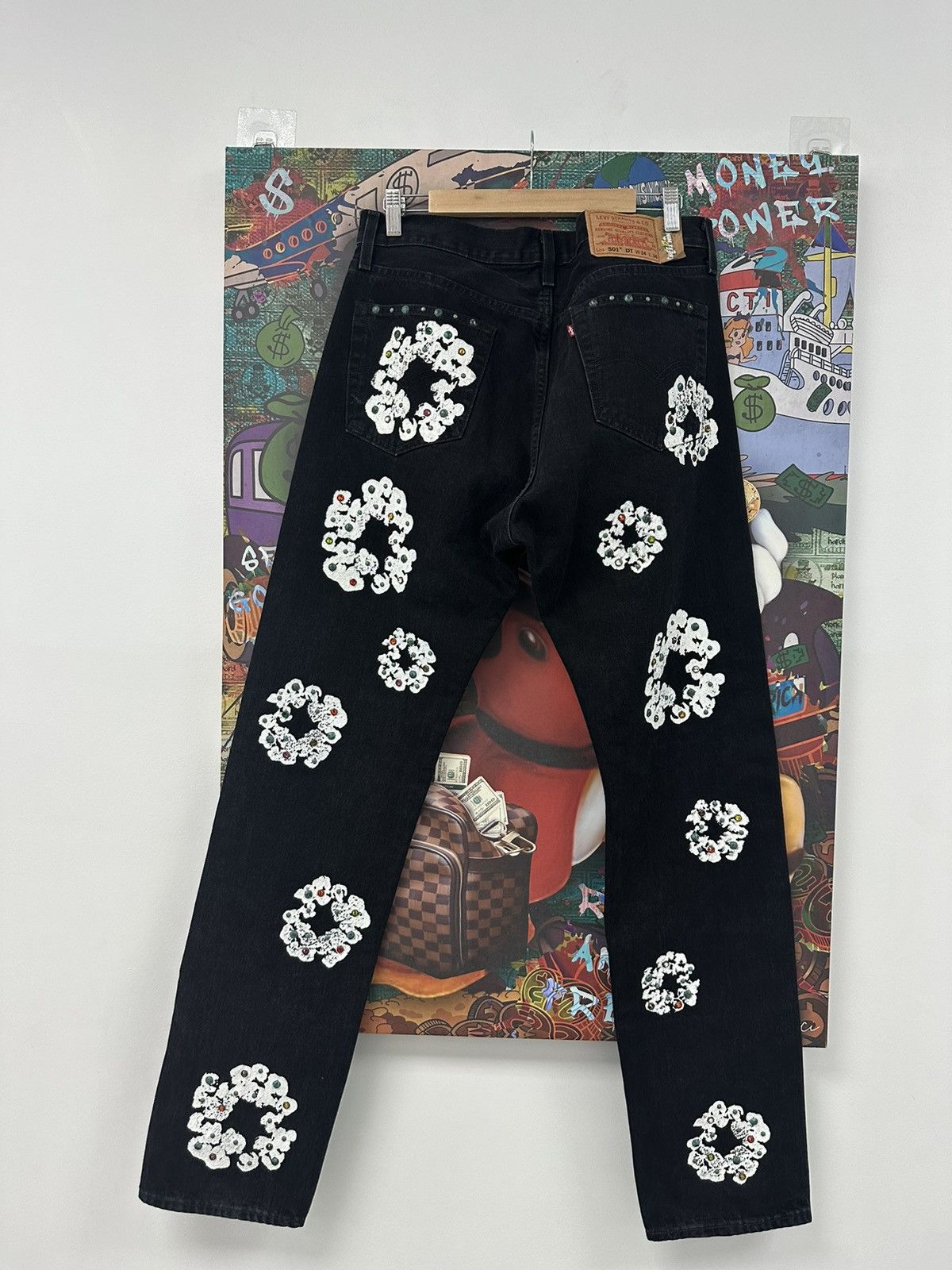 DENIM TEARS Denim tears studded wreath jeans black Size US 34 / EU 50 - 2 Thumbnail