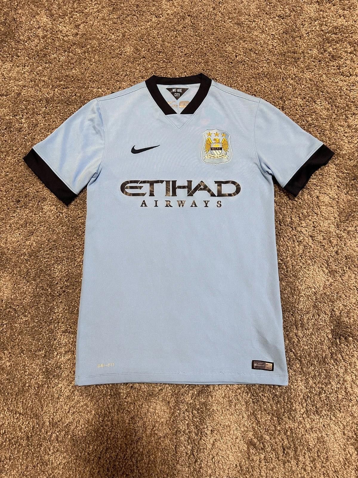 Nike MANCHESTER CITY AUTHENTIC 2014/15 HOME JERSEY NIKE SOCCER Size US S / EU 44-46 / 1 - 1 Thumbnail