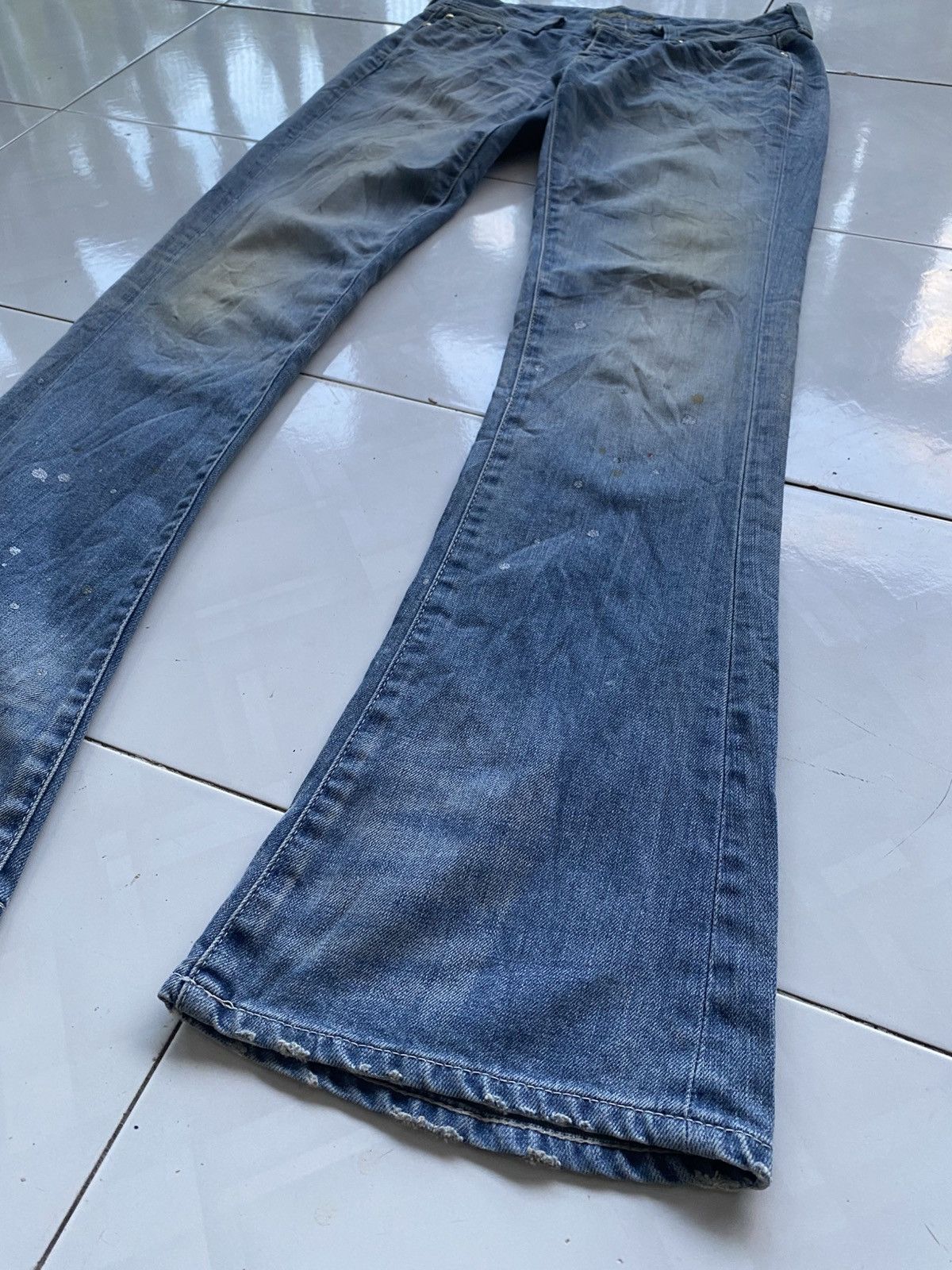 Vanquish Vanquish Painted Flare Jeans Size 32" / US 10 / IT 46 - 6 Thumbnail