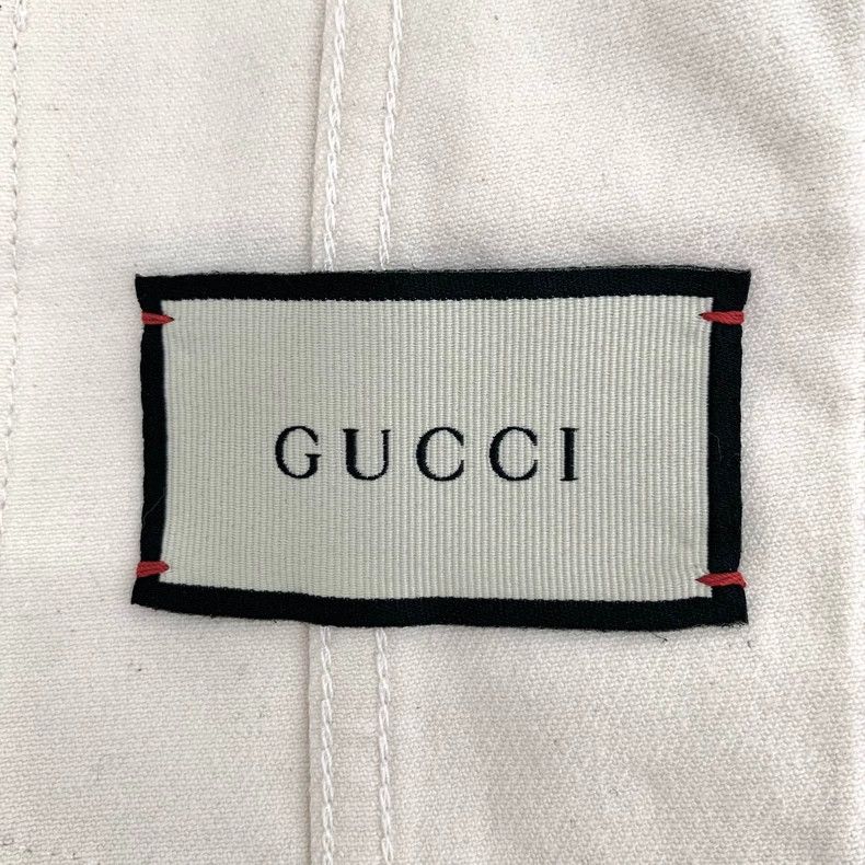 Gucci GucciWhite cotton lapel single-breasted long-sleeved denim Size XS / US 0-2 / IT 36-38 - 6 Thumbnail