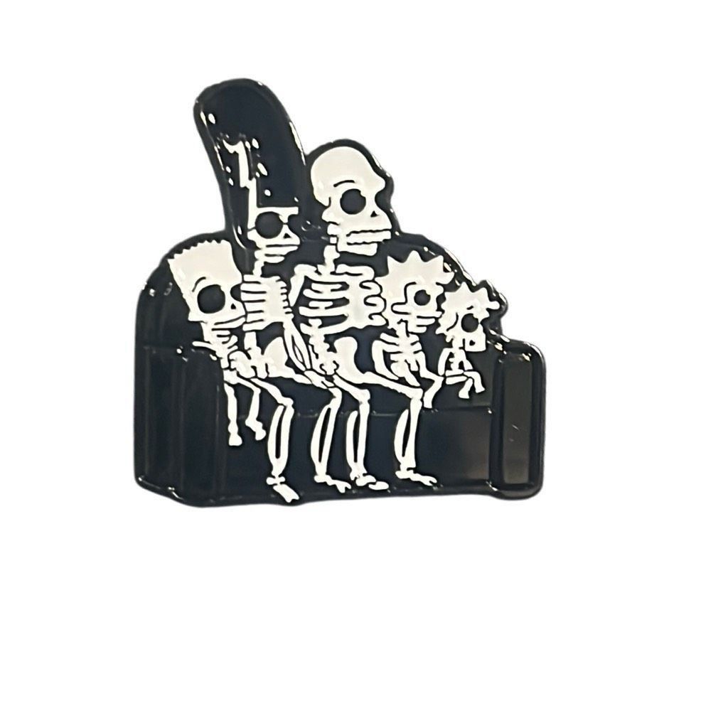 The Simpsons Simpsons x-ray Enamel pin Spooky Skeleton Art Skull Family Brooch Halloween NEW Size ONE SIZE - 1 Thumbnail