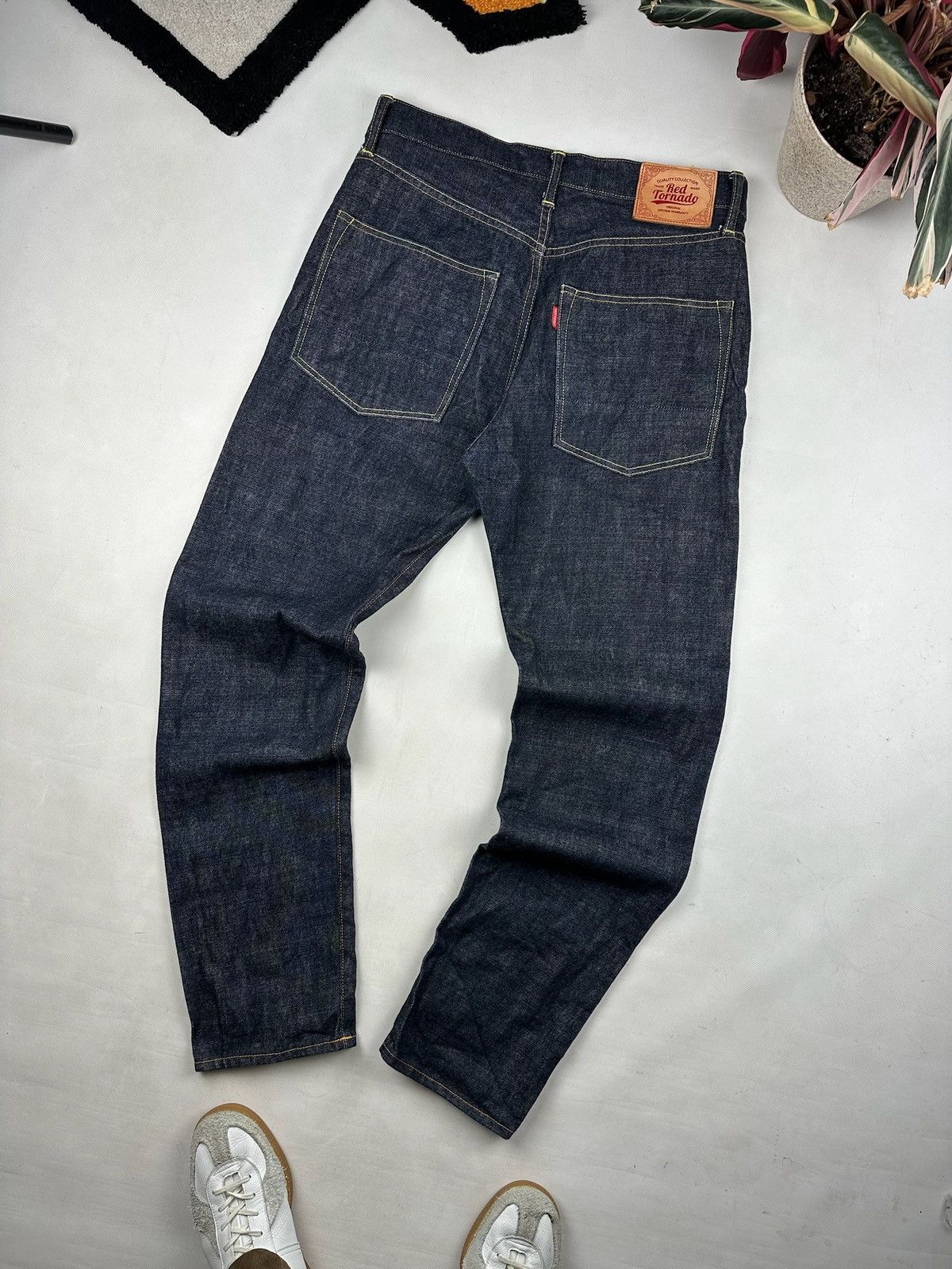 Japanese Brand Red Tornado Bronson Mfg. Blue Selvedge 33x32 Jeans Size US 33 - 2 Thumbnail