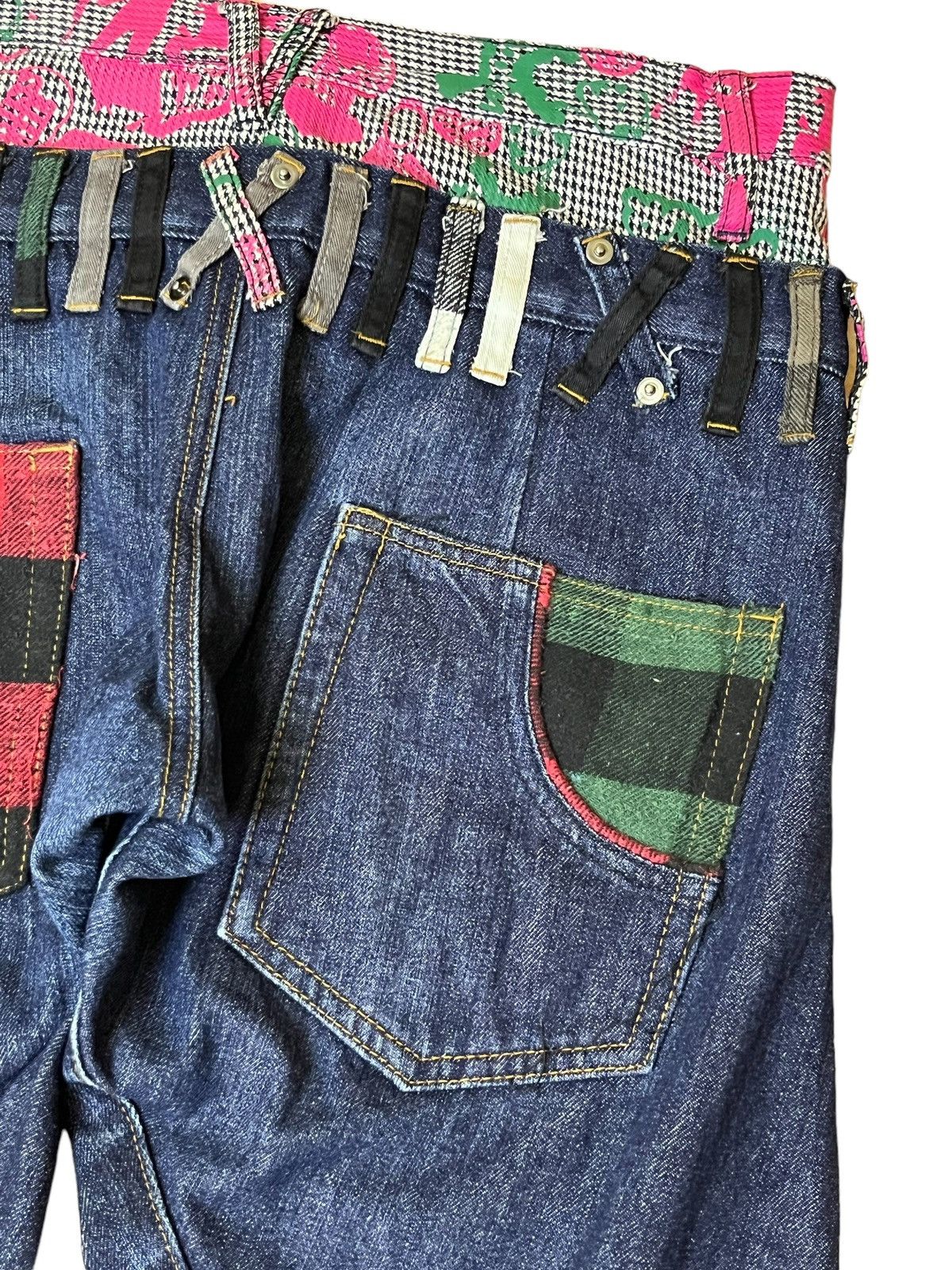 Japanese Brand ARCHIVE JAPANESE “UP START BREATHMINT” DOUBLE WAIST JEANS Size US 32 / EU 48 - 8 Thumbnail