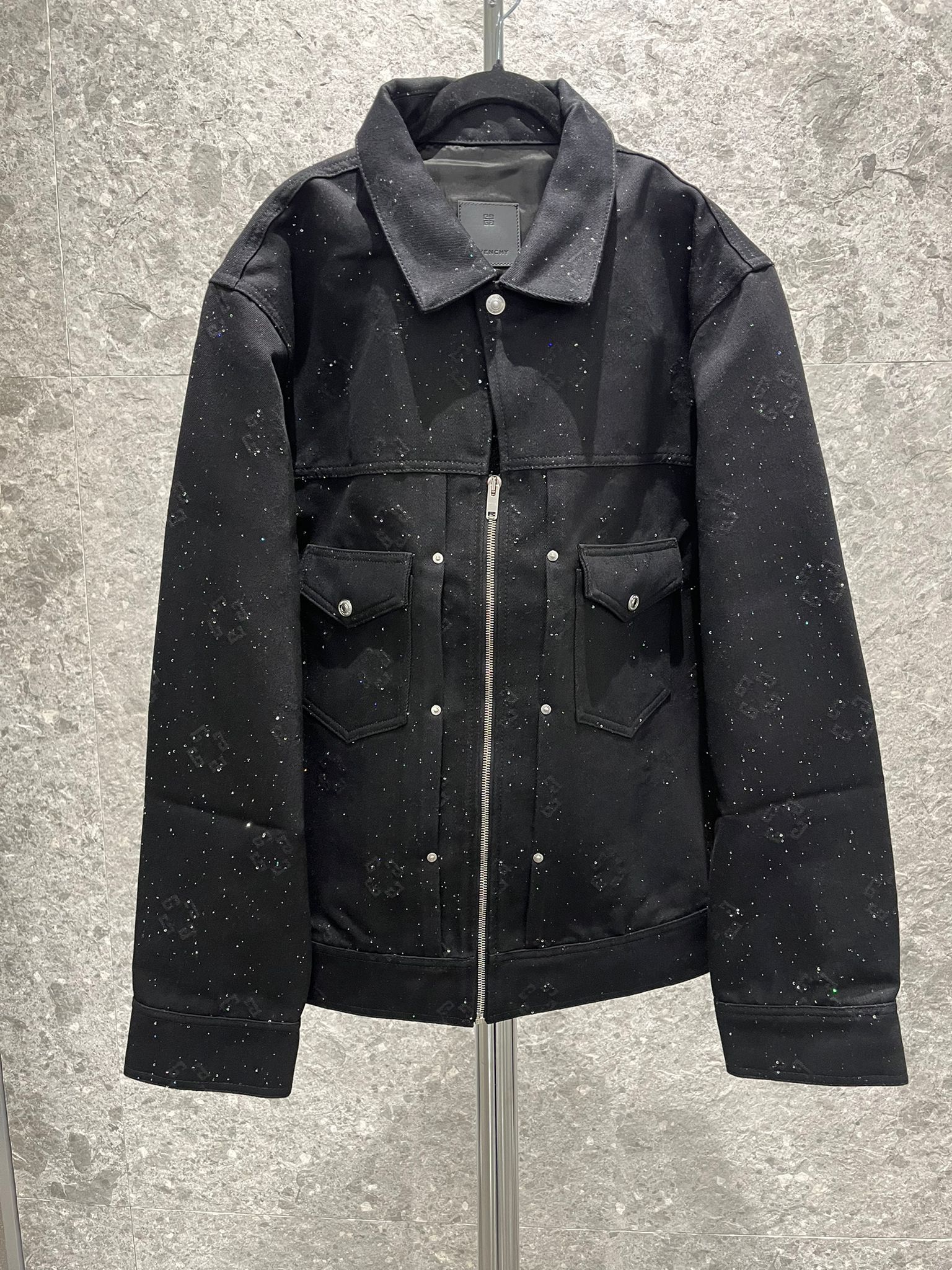 Givenchy oc11z0725 Denim Jacket in Black Size US XXL / EU 58 / 5 - 5 Thumbnail
