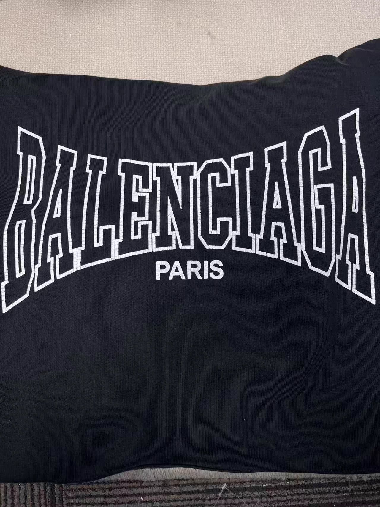 Balenciaga Balenciaga men's logo print hoodie black loose S Size US S / EU 44-46 / 1 - 3 Thumbnail