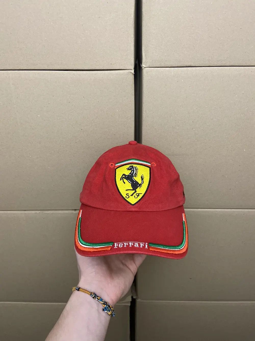 Ferrari VINTAGE FERRARI RACING CAP DAD HUBLOT HAT Y2K FORMULA UNO F1 Size ONE SIZE - 6 Thumbnail