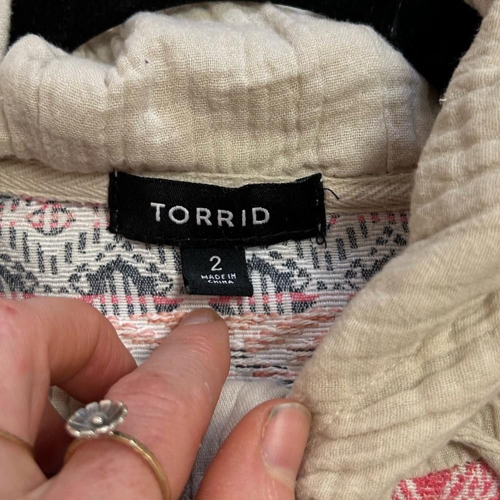 Torrid Torrid l Aztec Gauze Jacket 2 Size XXL / US 16-18 / IT 52-54 - 11 Thumbnail