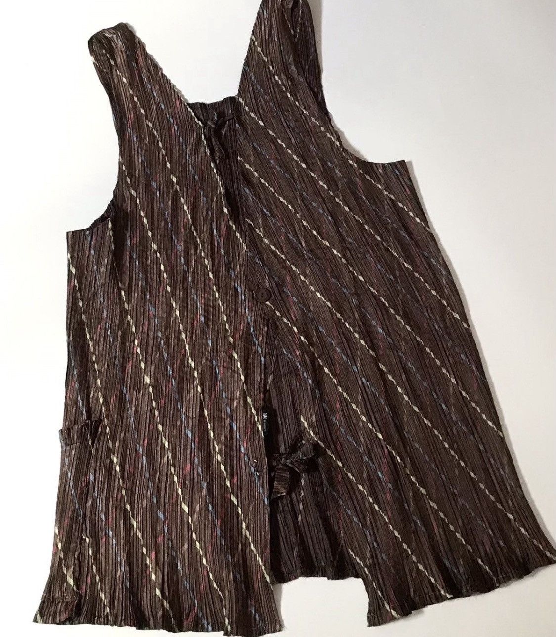 Issey Miyake TAX FREE 🇺🇸 issey im product pleats sleeveless cardigan Size S / US 4 / IT 40 - 2 Thumbnail