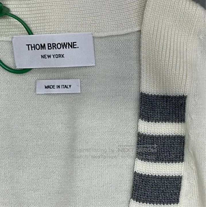 Thom Browne Thom Browne White Long Sleeve Knit Cardigan. Size US S / EU 44-46 / 1 - 3 Thumbnail