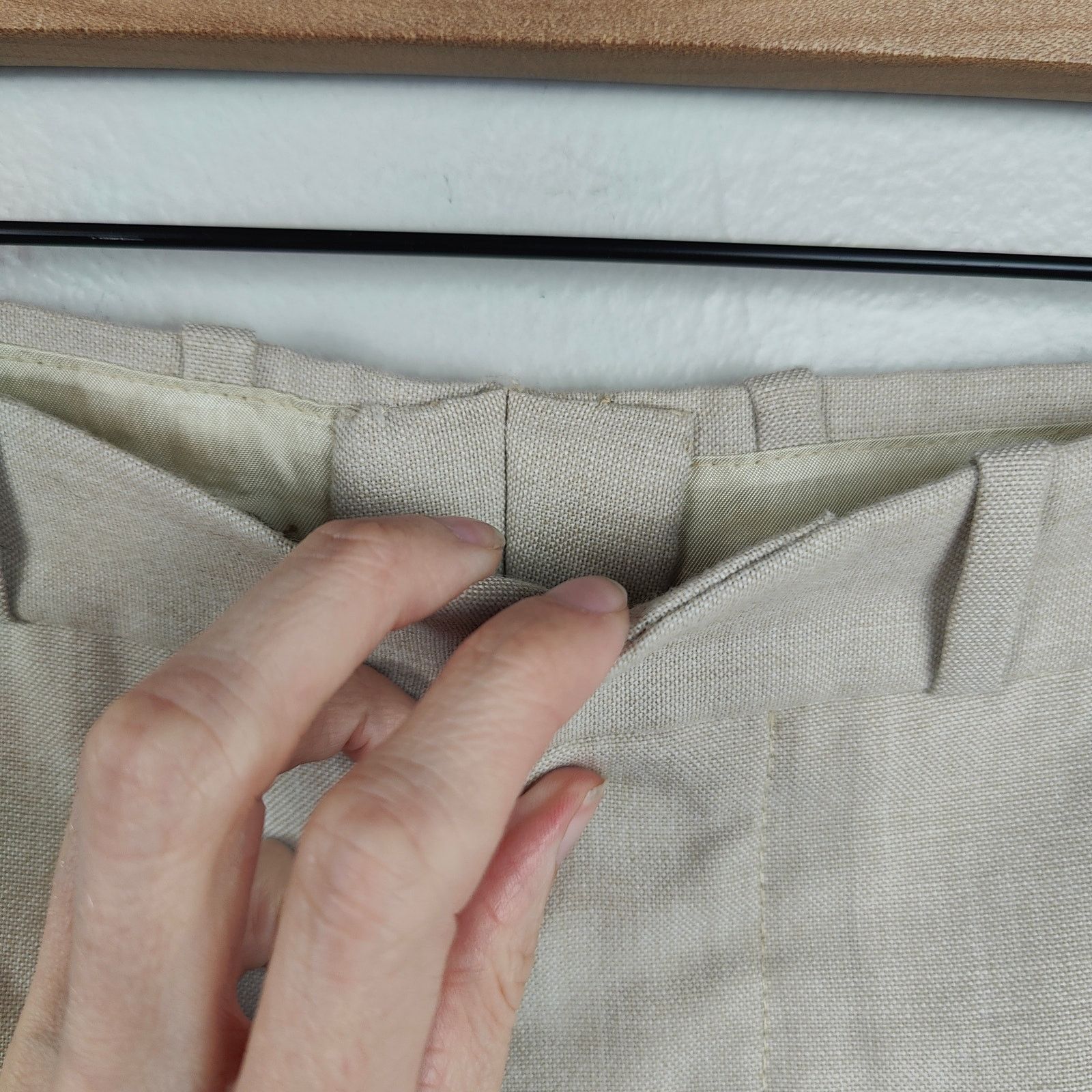 Dior Vintage Dior Trouser Pants Womens Small Cream 80s Retro Size 27" / US 4 / IT 40 - 8 Thumbnail