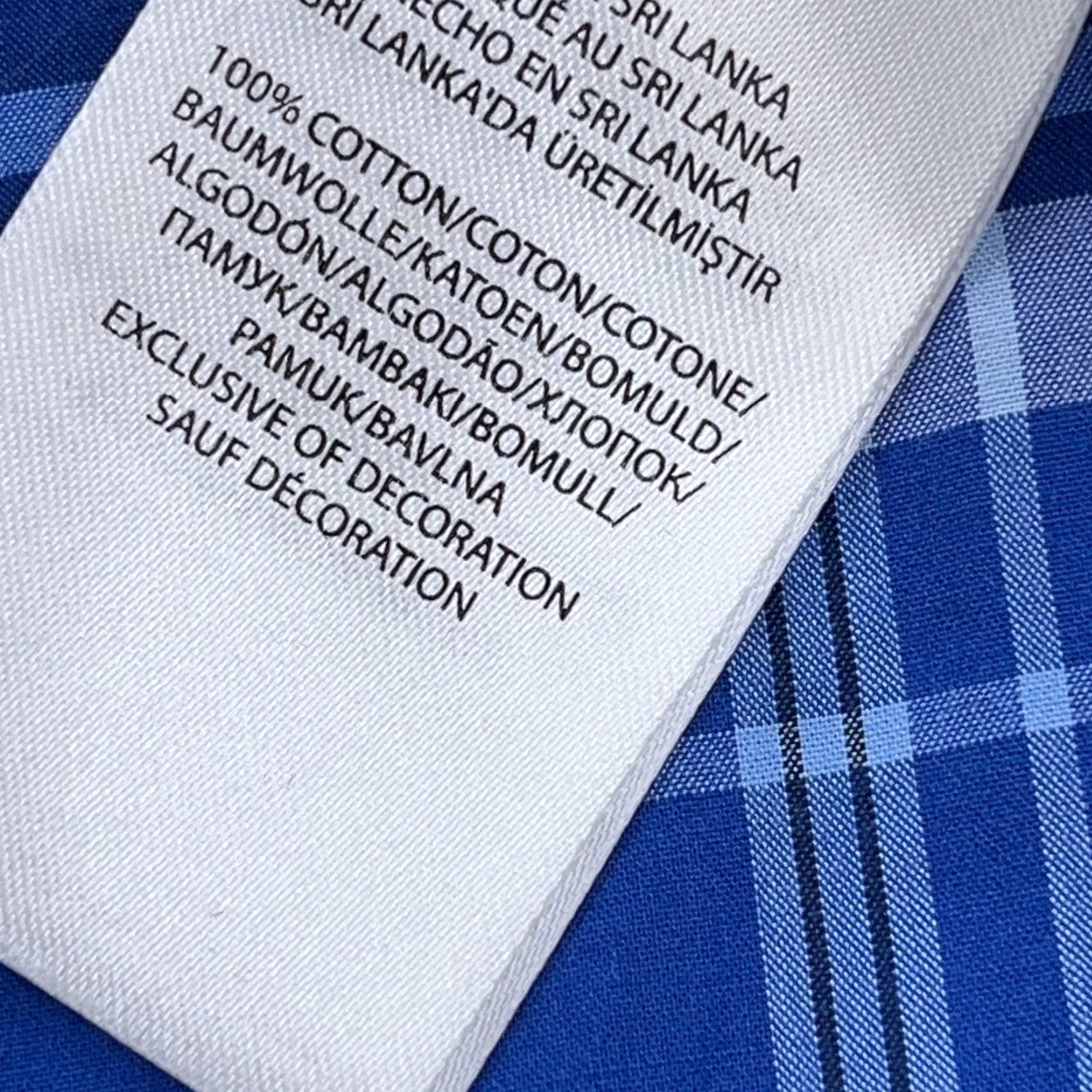 Ralph Lauren Ralph Lauren Shirt Men Large Blue Plaid Button Up Dress Poplin Stretch Cotton B2 Size 42R - 7 Thumbnail