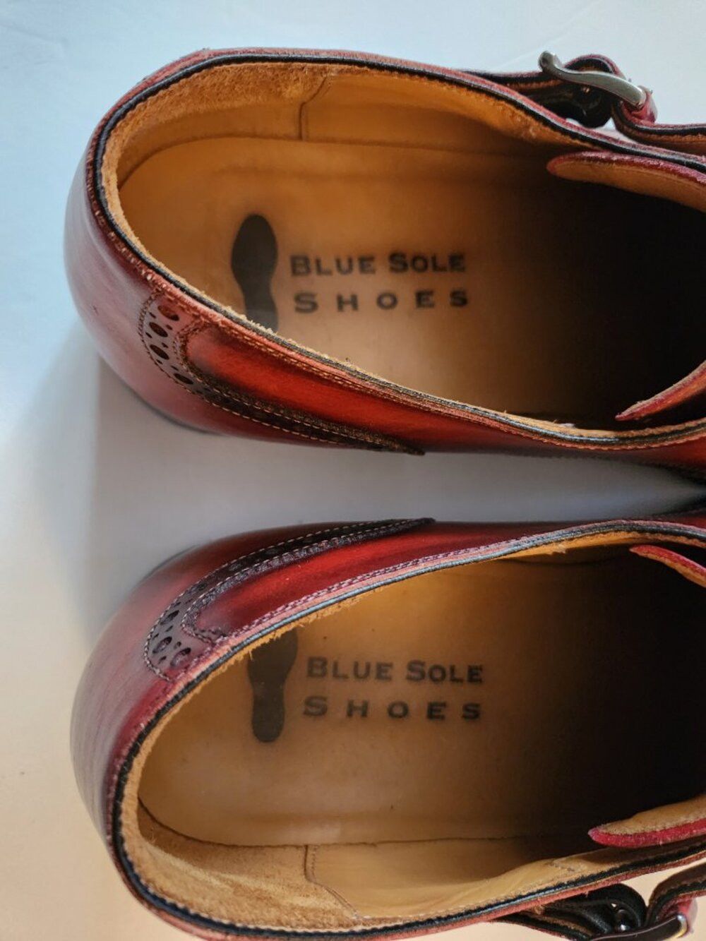 Other blue Sole men's leather dress shoes size:9.5 made in Spain Size US 9.5 / EU 42-43 - 10 Thumbnail