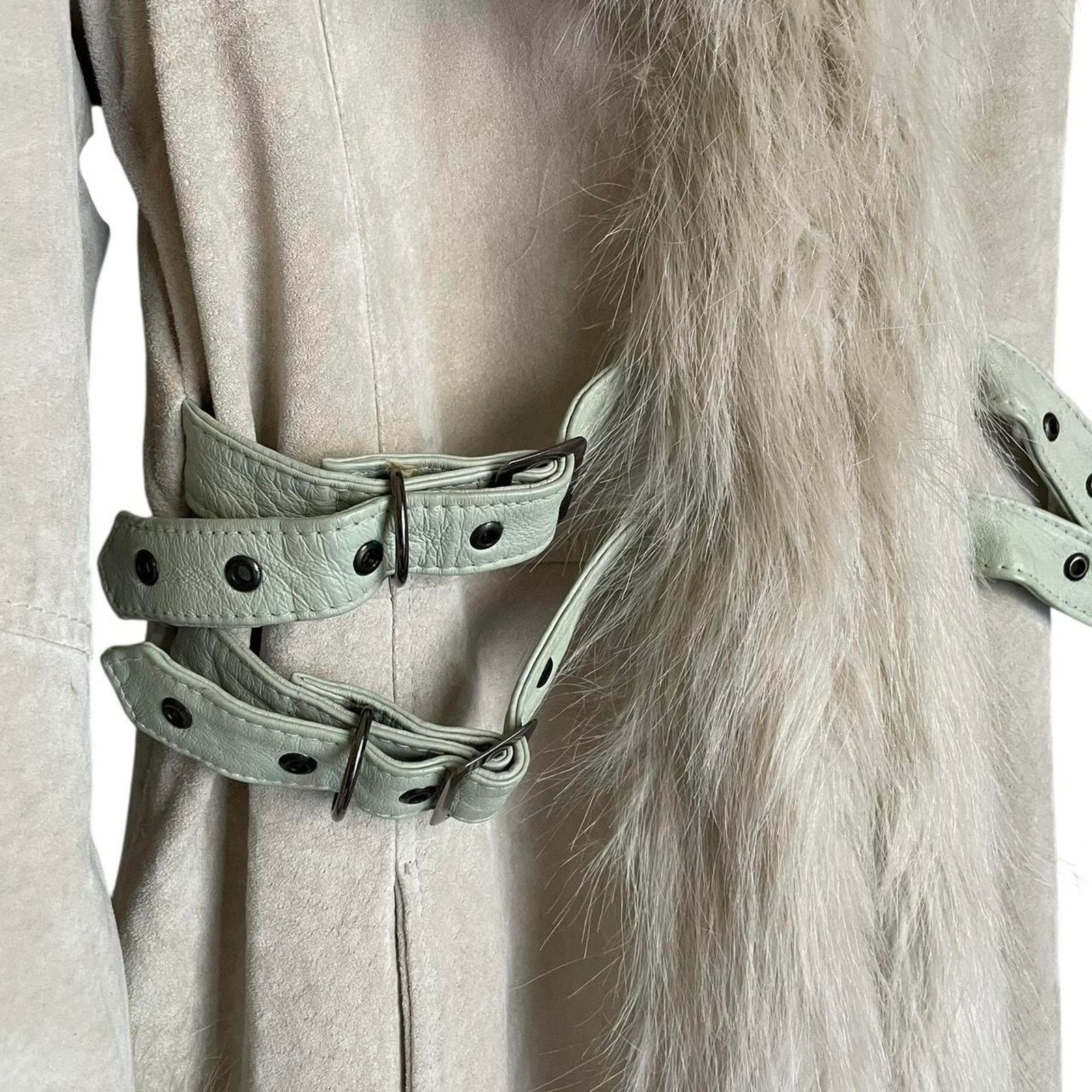 XOXO VTG XOXO Y2K Penny Lane coat genuine leather faux fur trim Size L / US 10 / IT 46 - 5 Thumbnail