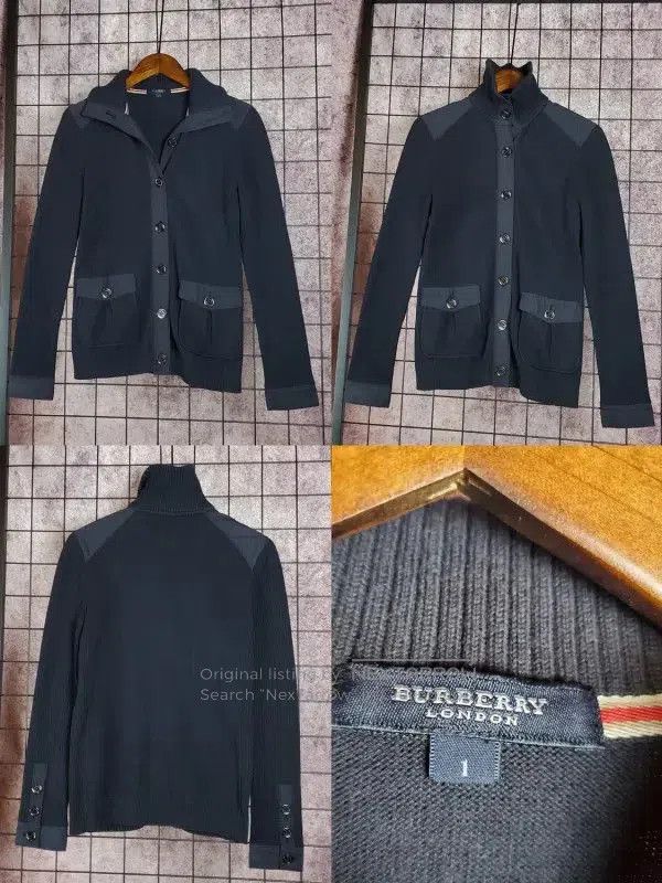 Burberry Burberry Navy Blue Cotton Long Sleeve Sweater. Size S / US 4 / IT 40 - 2 Thumbnail