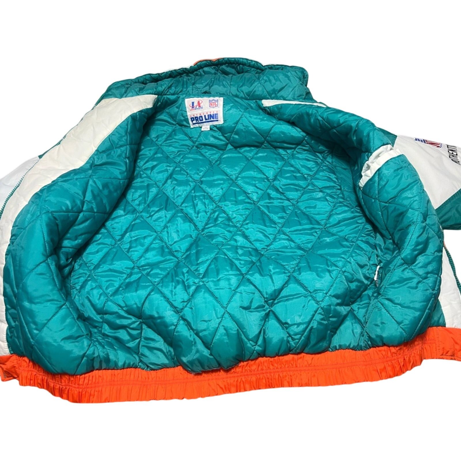 Logo Athletic VTG 90s Miami Dolphins Pro Line Logo Athletic Puffer Jacket Size US L / EU 52-54 / 3 - 12 Thumbnail
