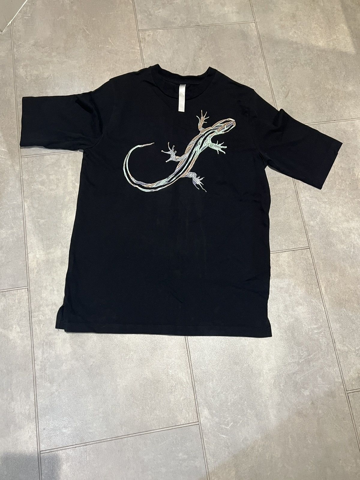 Cottweiler SS18 Cottweiler Black Gecko / Lizard embroidered t-shirt Size US S / EU 44-46 / 1 - 1 Thumbnail