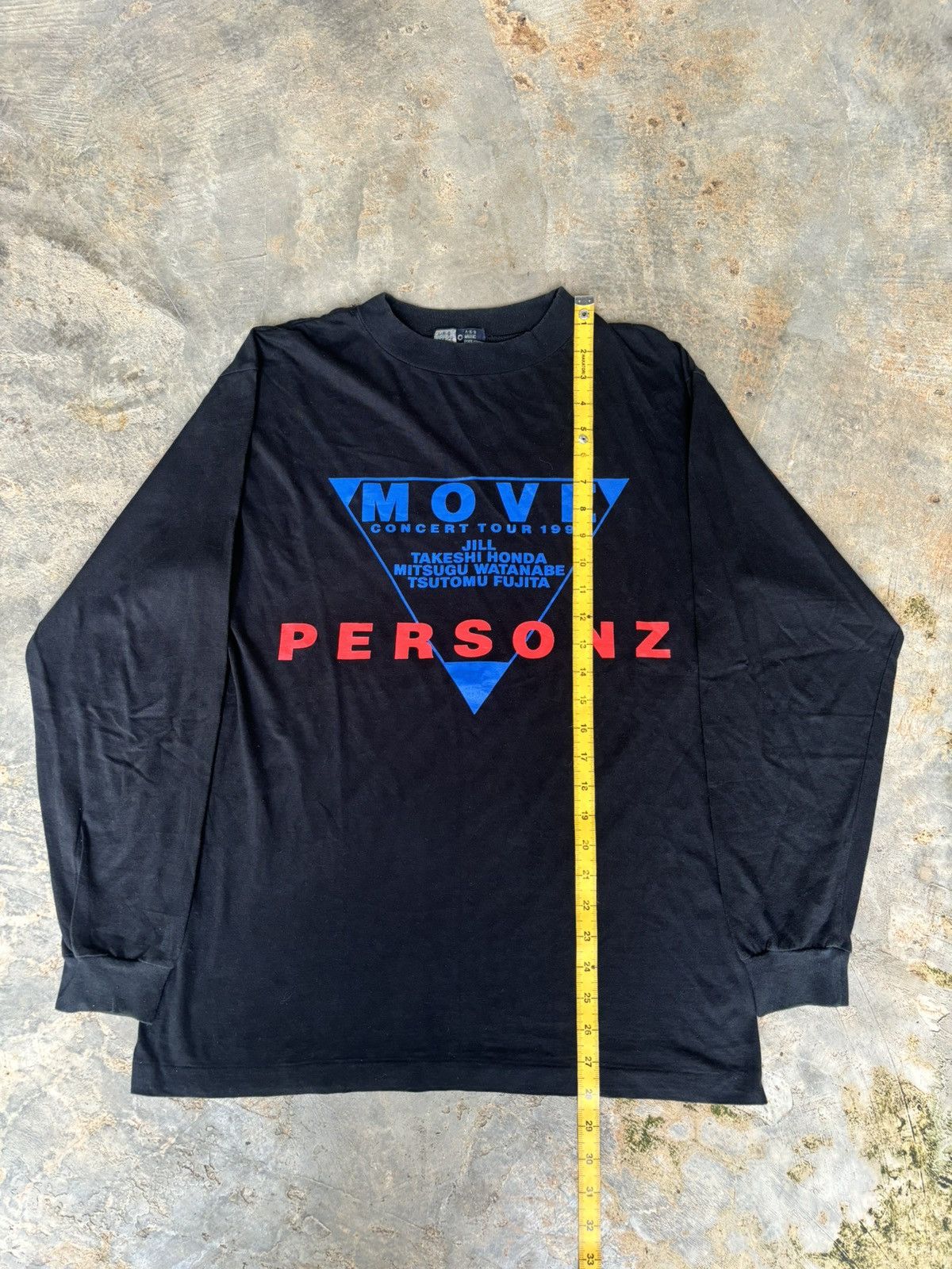 Band Tees × Japanese Brand × Vintage Vintage Move Concert tour 1992 Personz Longsleeve Size US M / EU 48-50 / 2 - 7 Thumbnail
