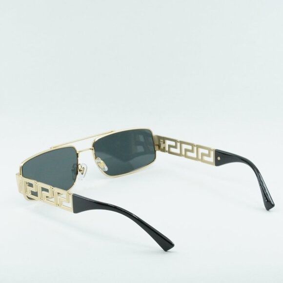 Versace Versace VE2257 100287 Sunglasses Gold Rectangle Frame Size ONE SIZE - 11 Thumbnail