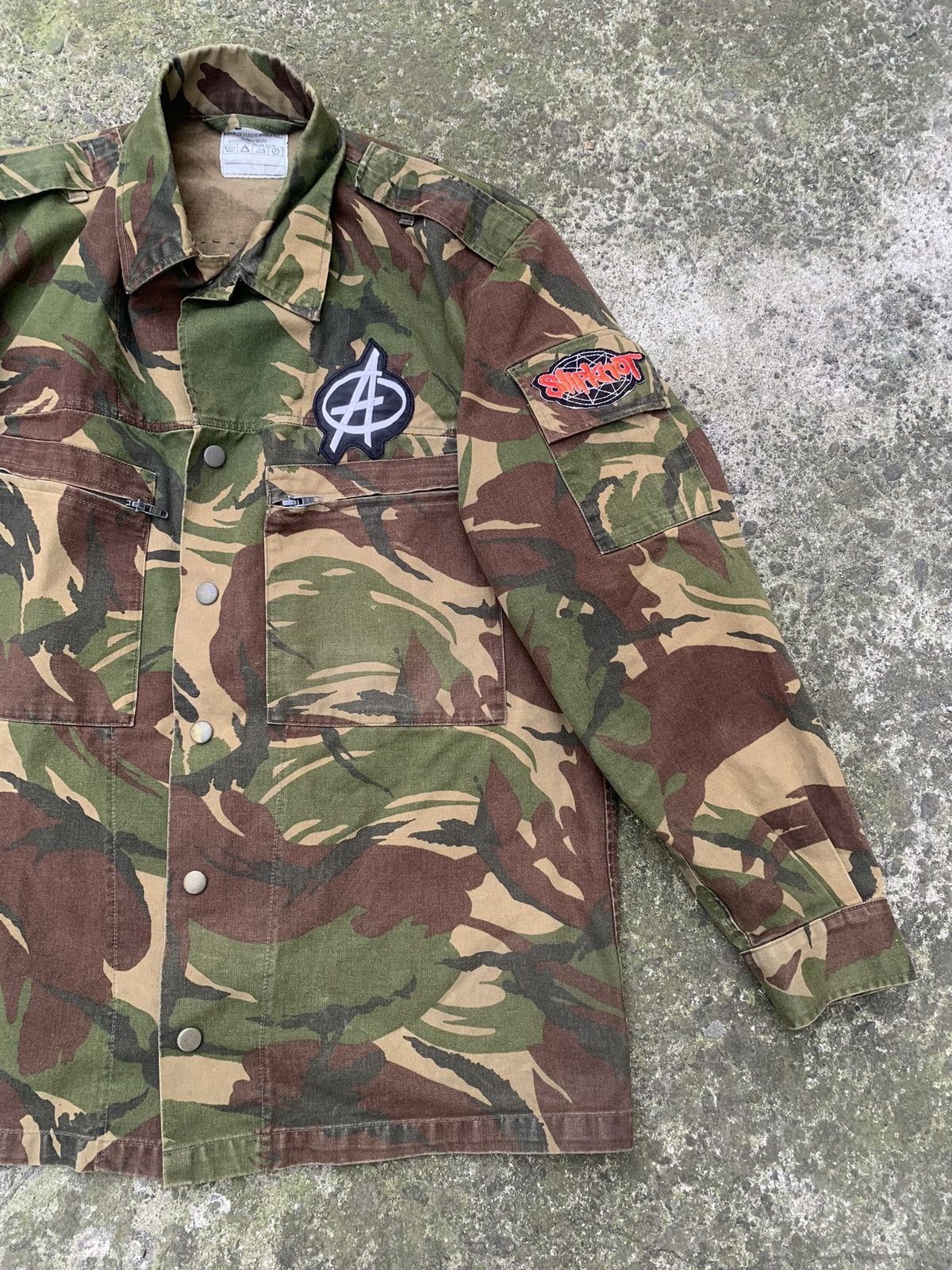 Other Custom Camo Punk Jacket w/ Patches MARQUARDT + SCHULZ Size US L / EU 52-54 / 3 - 9 Thumbnail