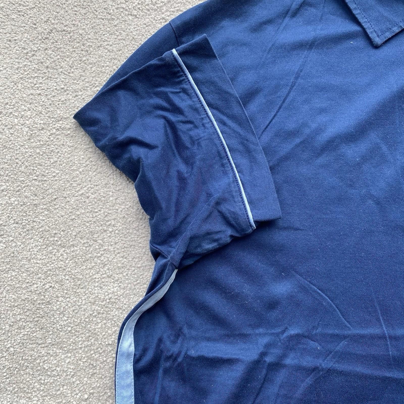Prada Prada Polo Shirt Tonal Blue Size XL Size US M / EU 48-50 / 2 - 4 Thumbnail