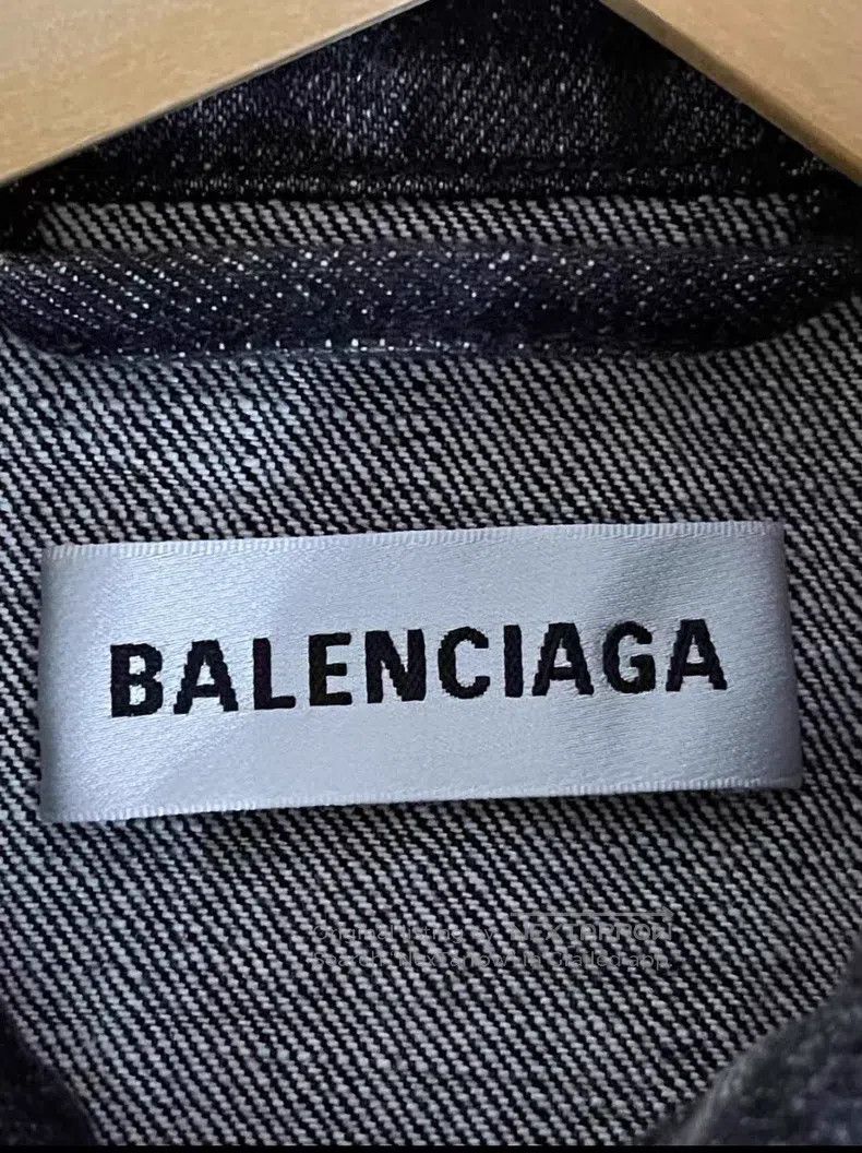 Balenciaga Balenciaga Logo Embroidered Denim Jacket Size XXS / US 00 / IT 34 - 3 Thumbnail