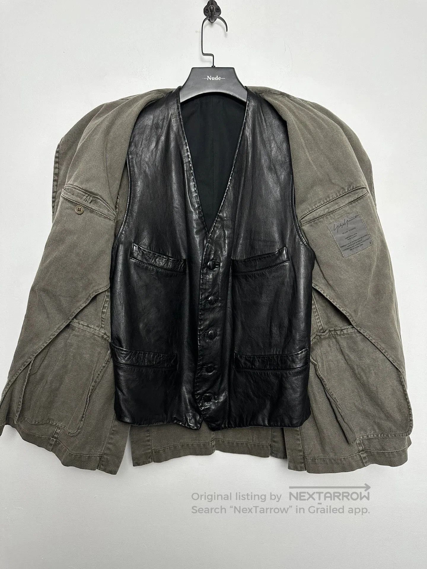 Yohji Yamamoto Yohji Yamamoto Pour Homme Dyed Felted Jacket. Size US M / EU 48-50 / 2 - 6 Thumbnail