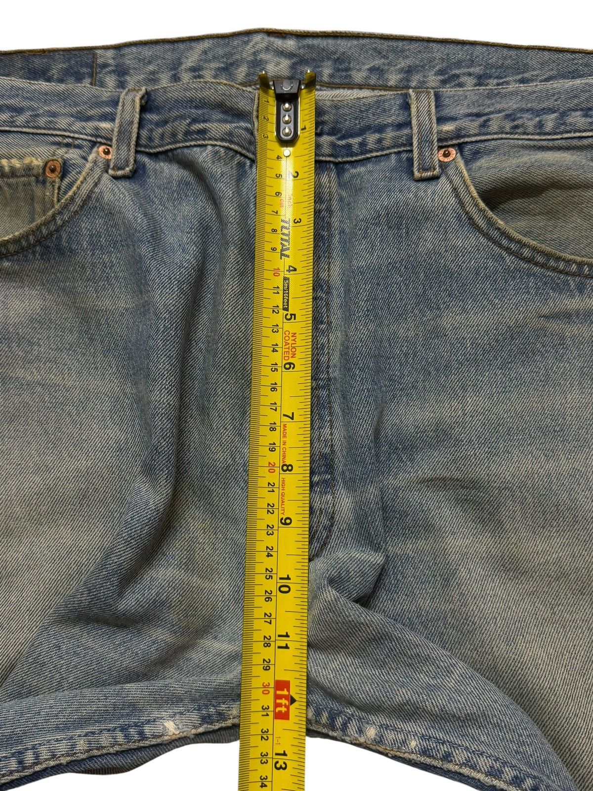 Levi's Vintage 90s Levis 501 Retro Blue Faded Wash Straight Leg Size US 35 - 12 Thumbnail