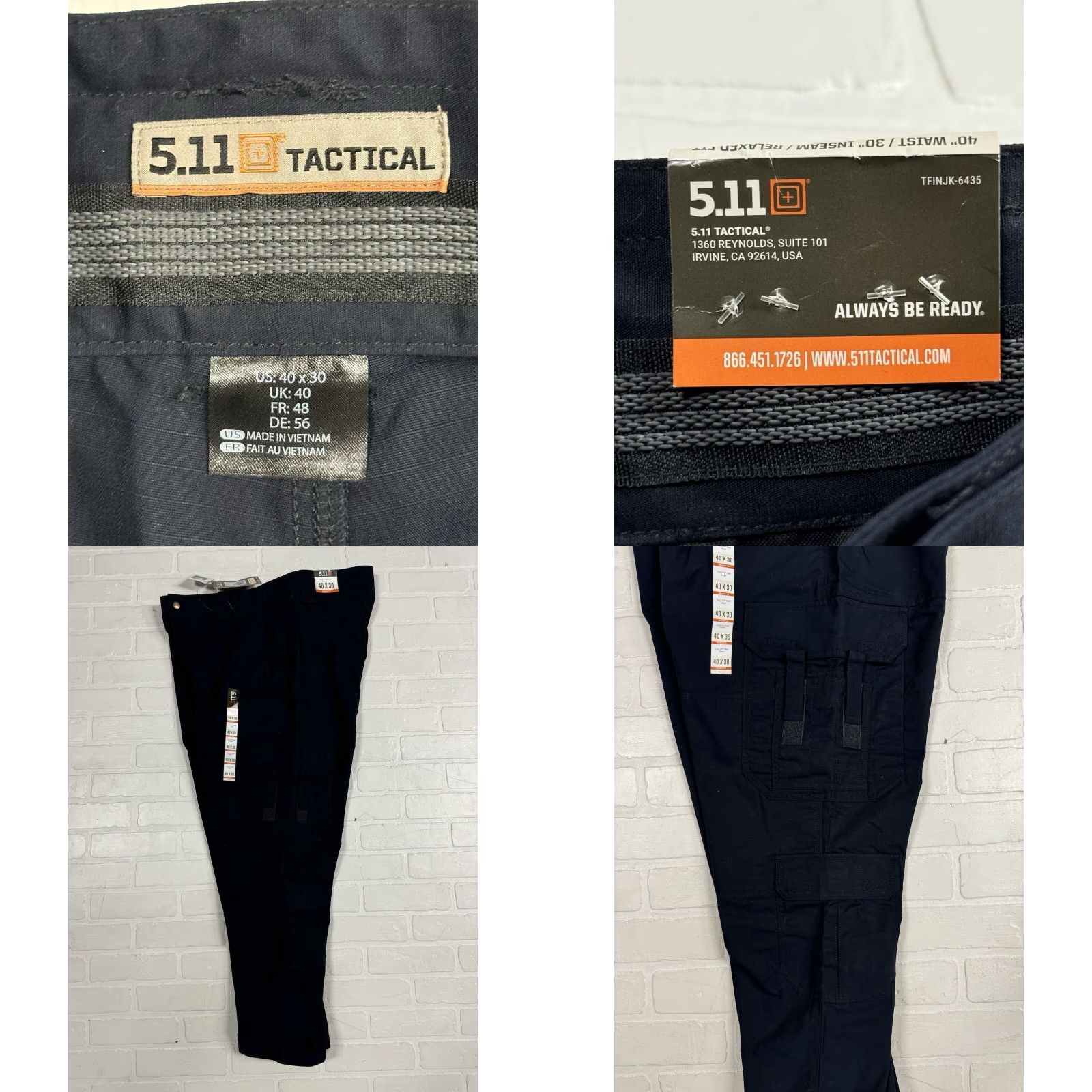 Vintage 5.11 Tactical EMS Pants Men 40x30 Navy Blue Cargo Pocket Workwear Size US 40 / EU 56 - 8 Thumbnail