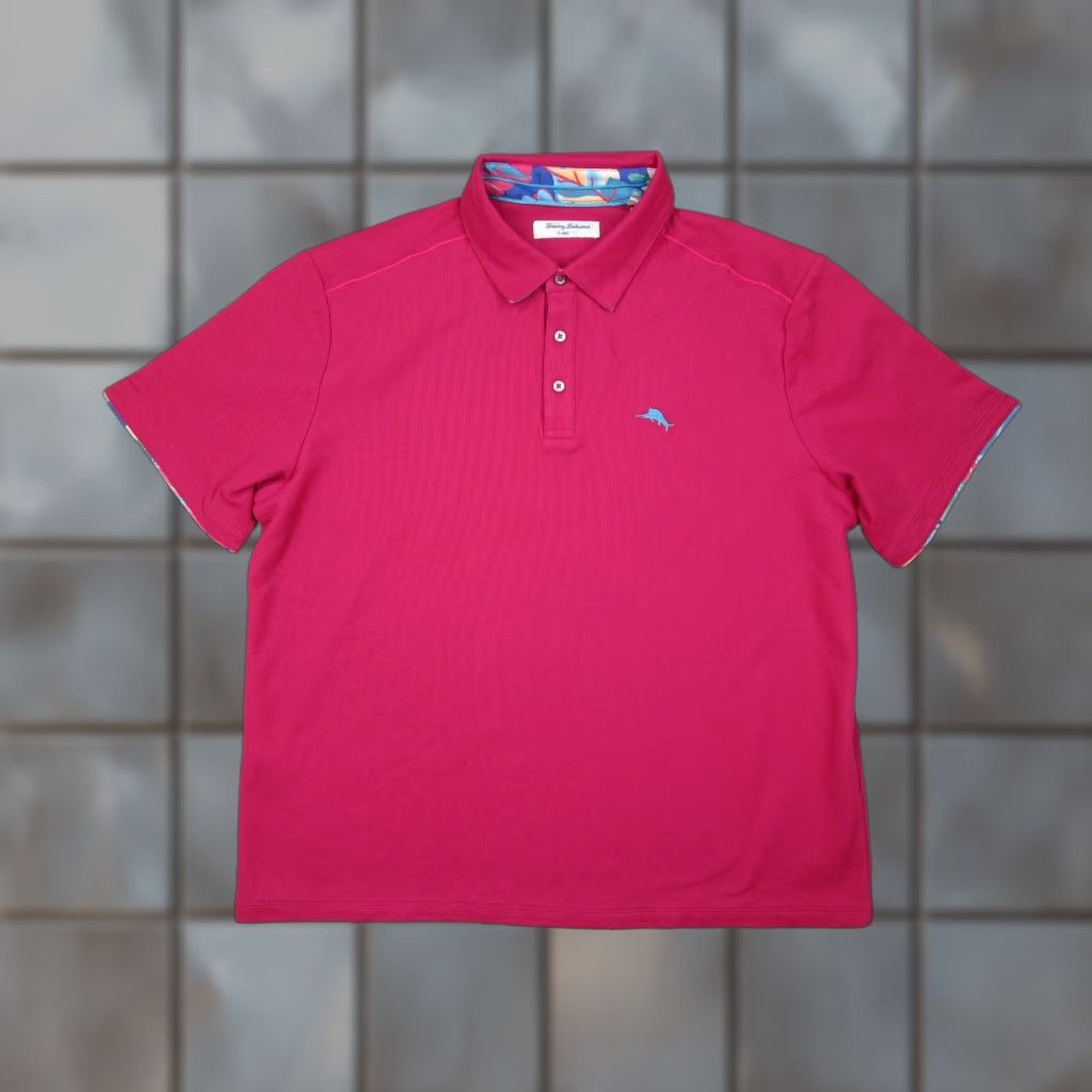 Tommy Bahama Tommy Bahama Shirt Mens Extra Large Red Supima Blend Golf Beach Resort Travel Size US XL / EU 56 / 4 - 1 Thumbnail